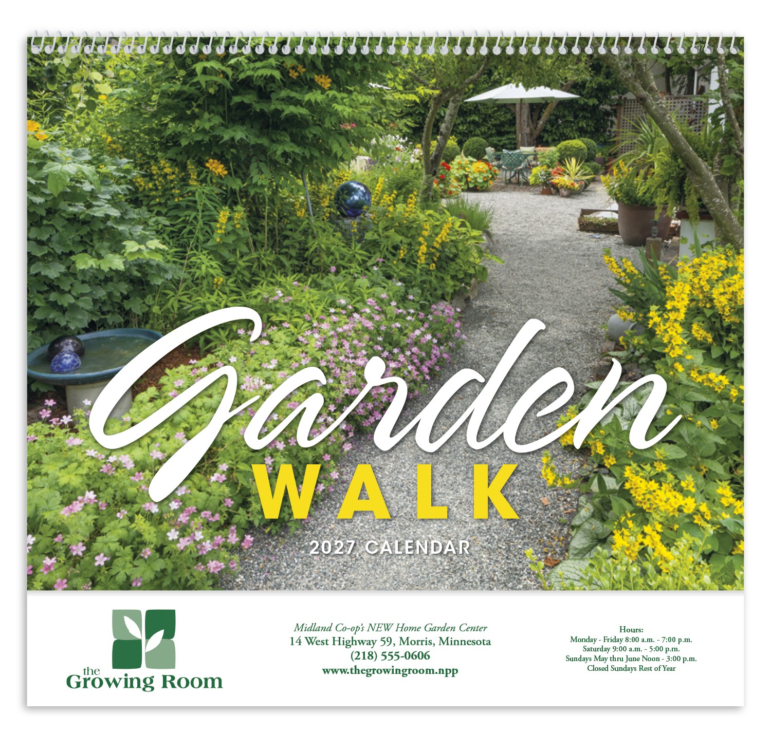 Picture of Good Value™ Garden Walk - Spiral Calendar