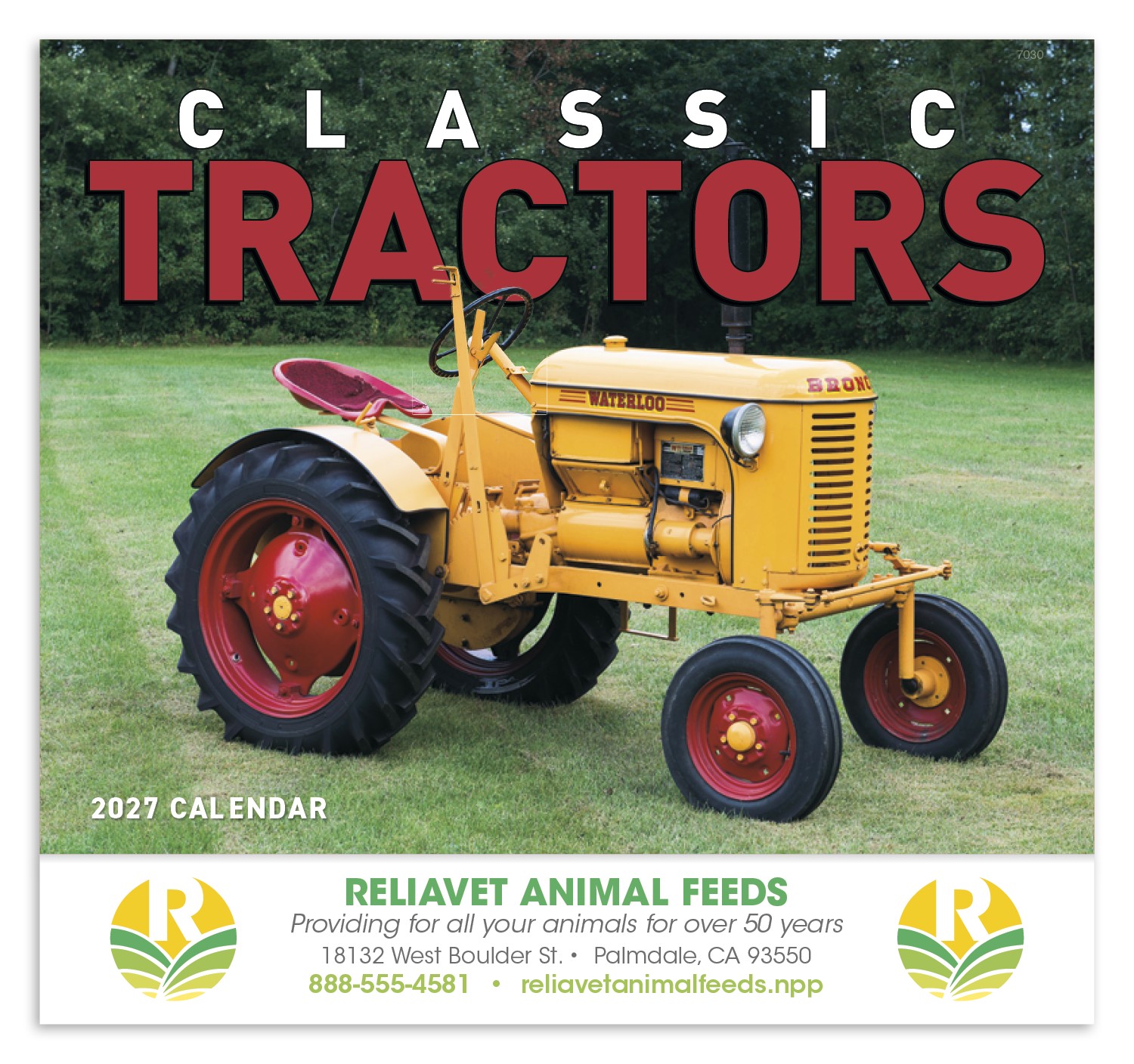 Picture of Good Value™ Classic Tractor - Stapled Calendar
