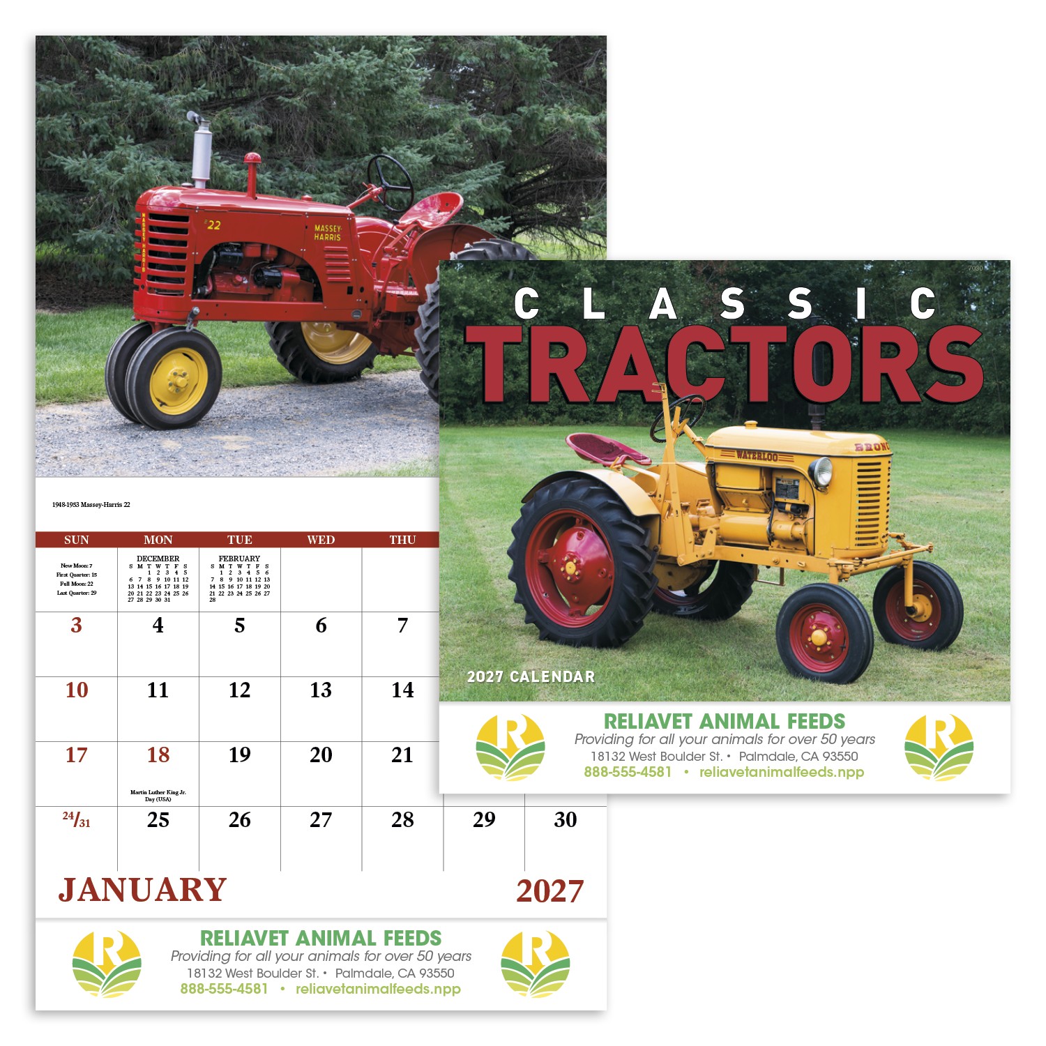 Picture of Good Value™ Classic Tractor - Stapled Calendar