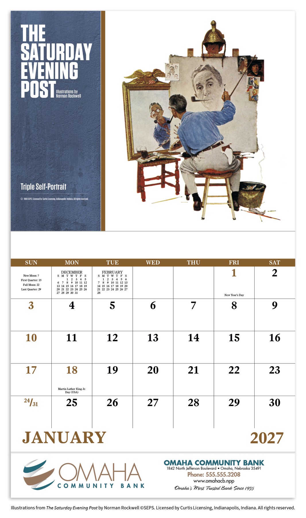 Picture of Good Value™ The Saturday Evening Post Illustrations by Norman Rockwell ? Stapled Calendar