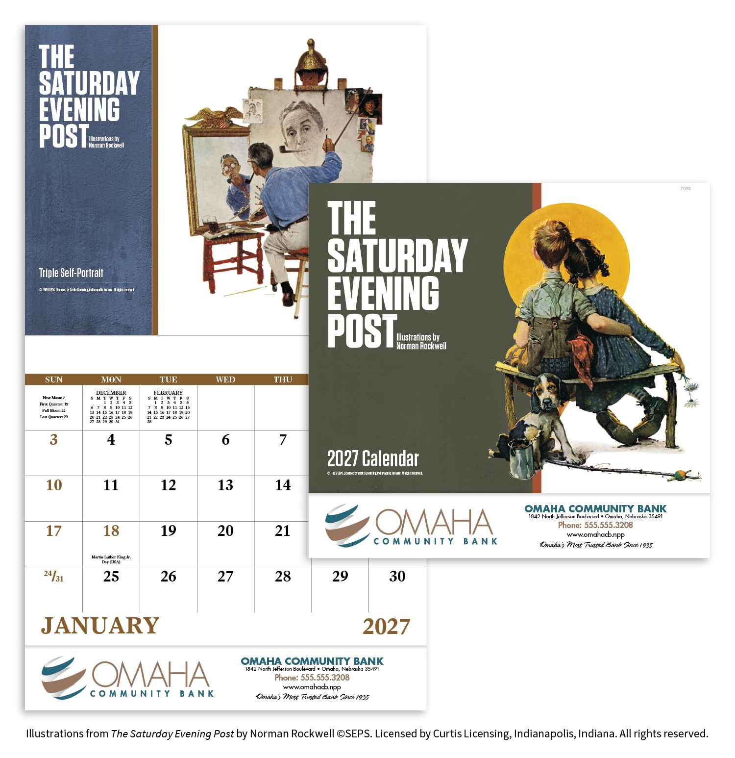 Picture of Good Value™ The Saturday Evening Post Illustrations by Norman Rockwell ? Stapled Calendar