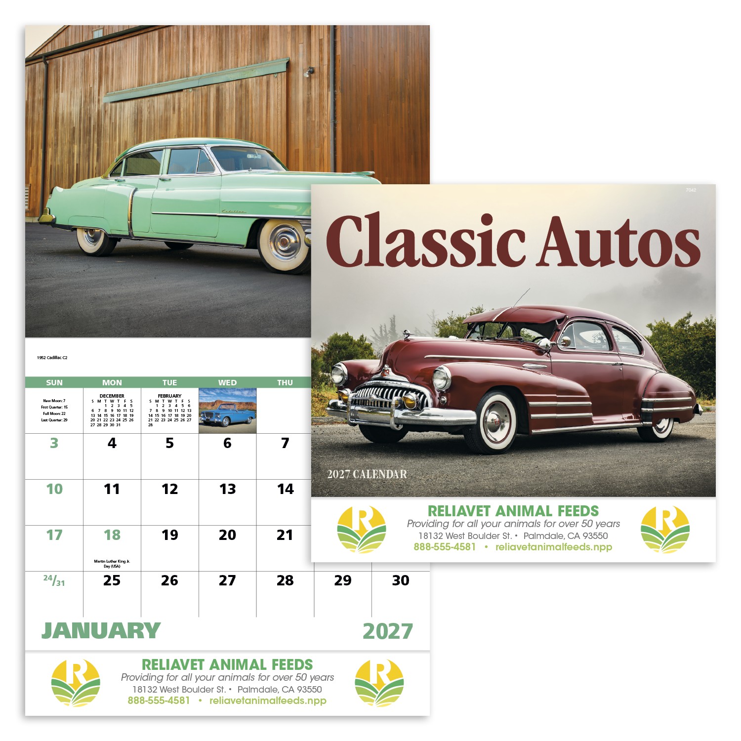 Picture of Good Value™ Classic Autos - Stapled Calendar