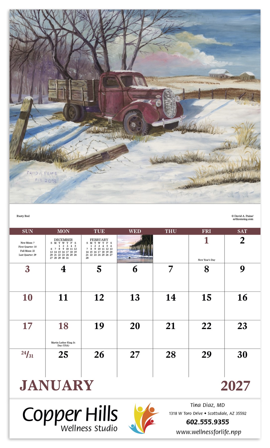 Picture of Good Value™ Scenic Memories - Stapled Calendar