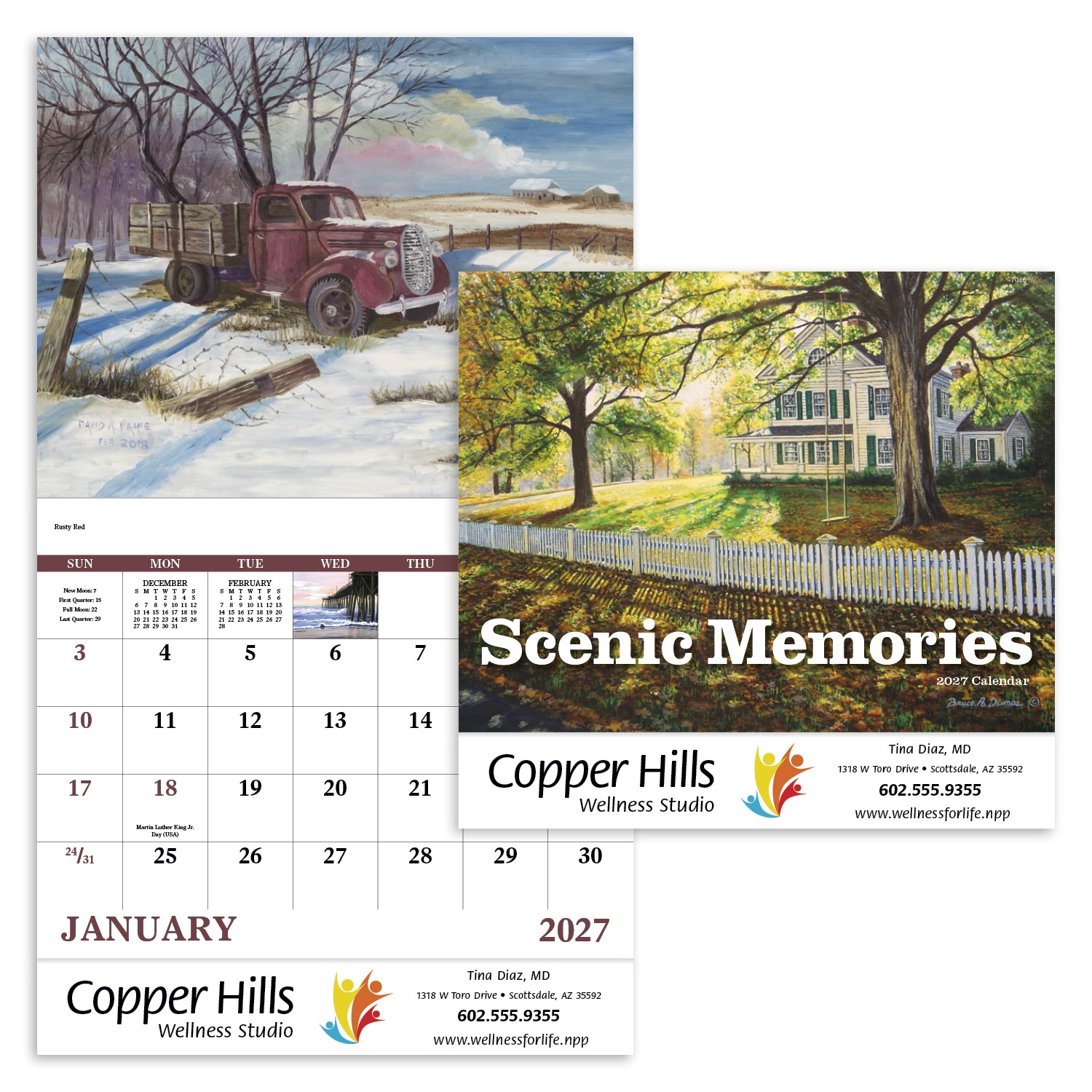 Picture of Good Value™ Scenic Memories - Stapled Calendar