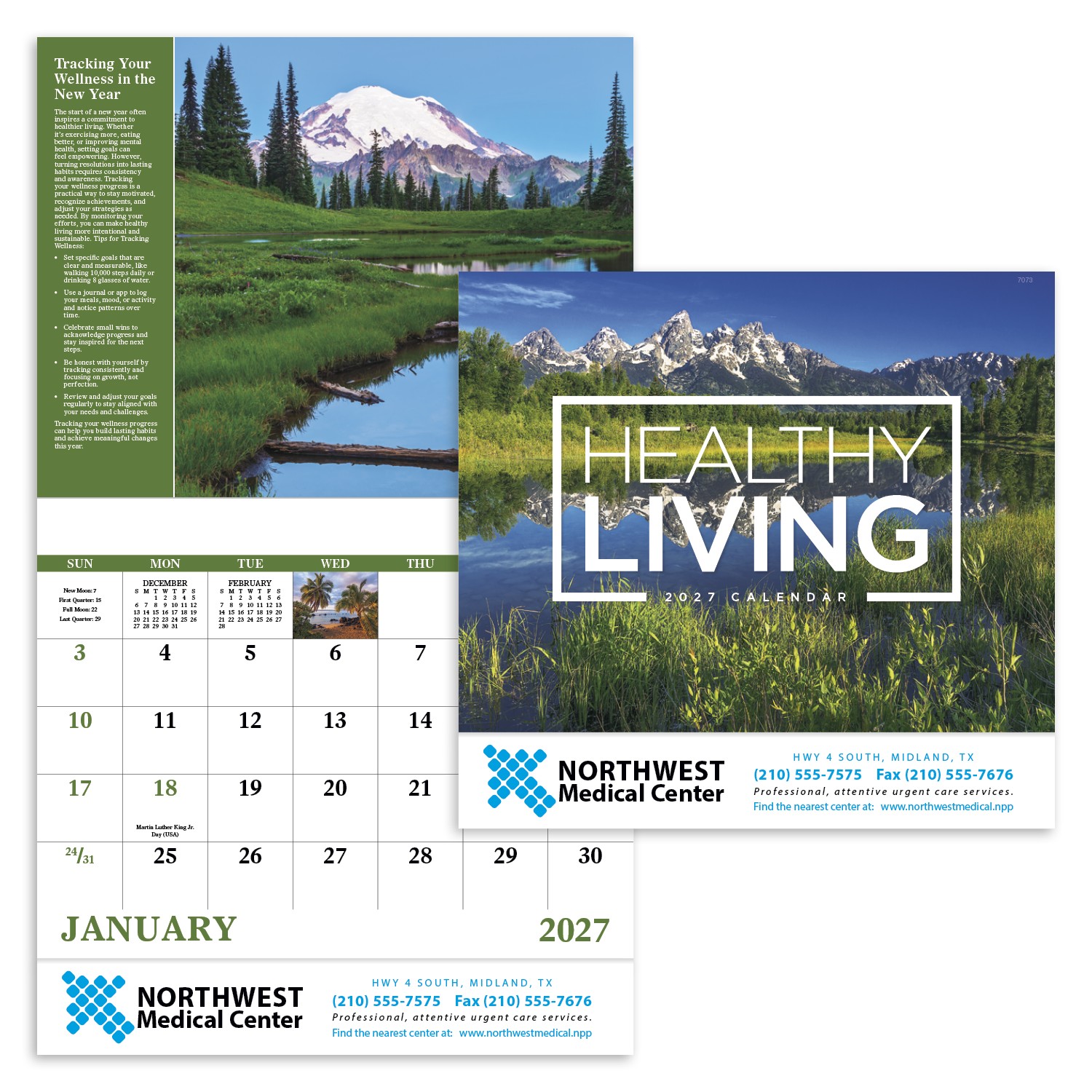 Picture of Good Value™ Healthy Living - Stapled Calendar
