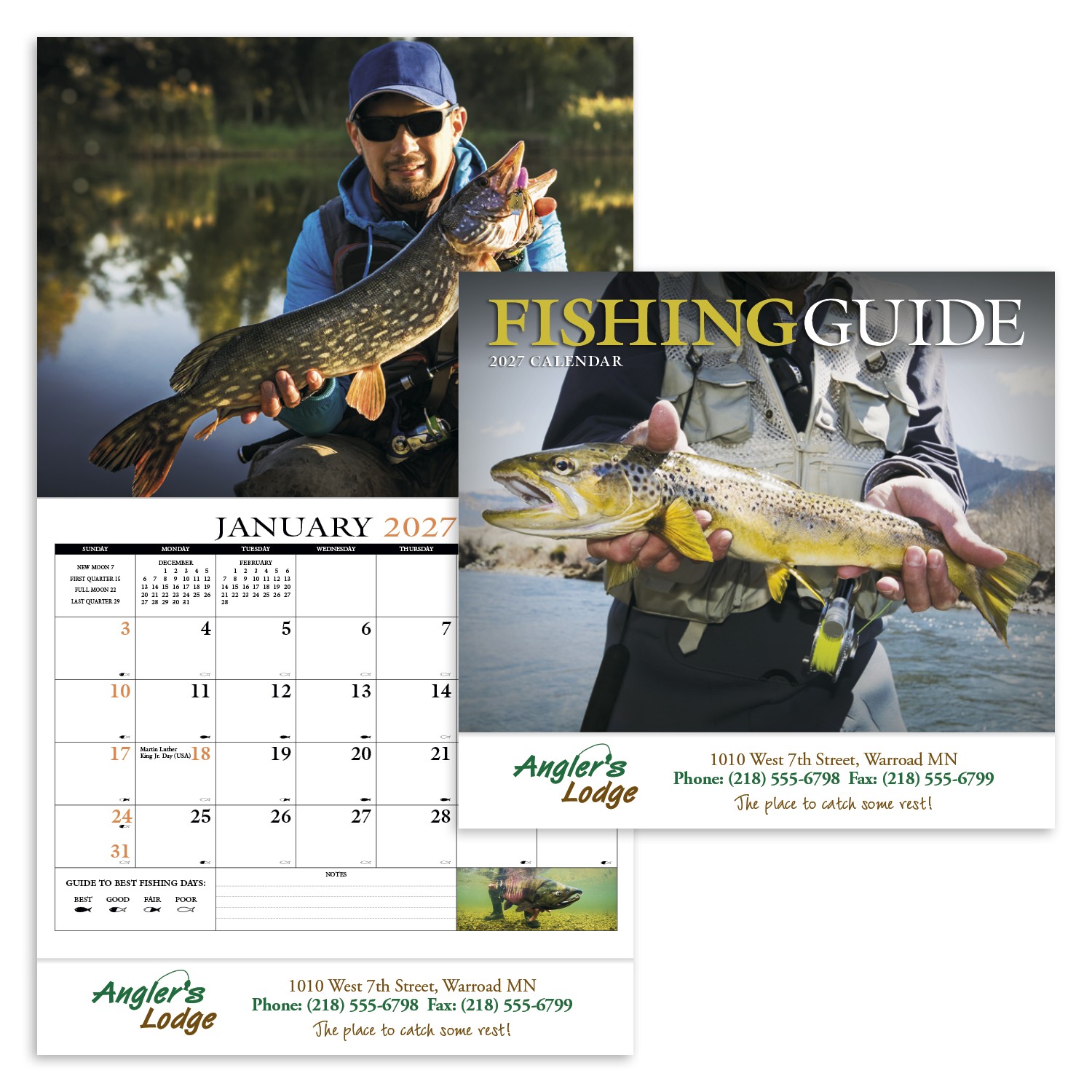 Picture of HotLine® Products Fishing Guide Appointment Calendar - Stapled
