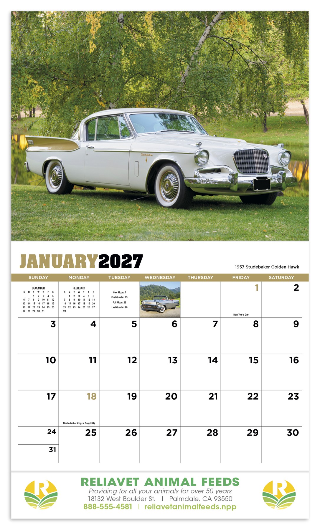 Picture of HotLine® Products Highway Memories Appointment Calendar - Stapled