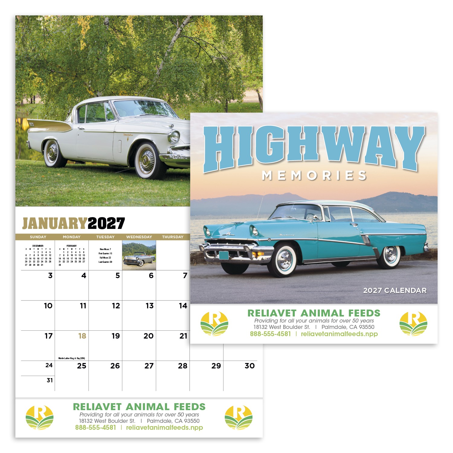 Picture of HotLine® Products Highway Memories Appointment Calendar - Stapled