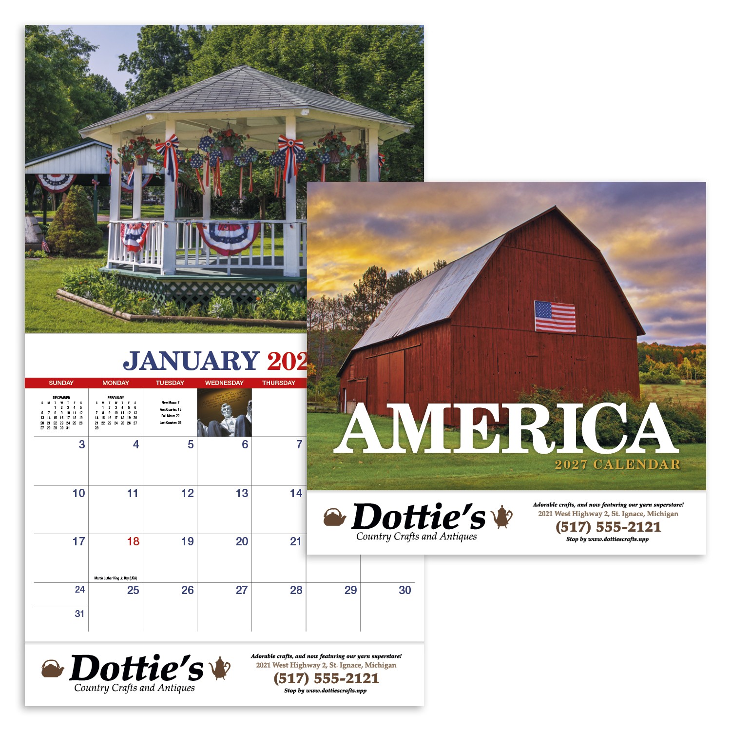 Picture of HotLine® Products America Appointment Calendar - Stapled