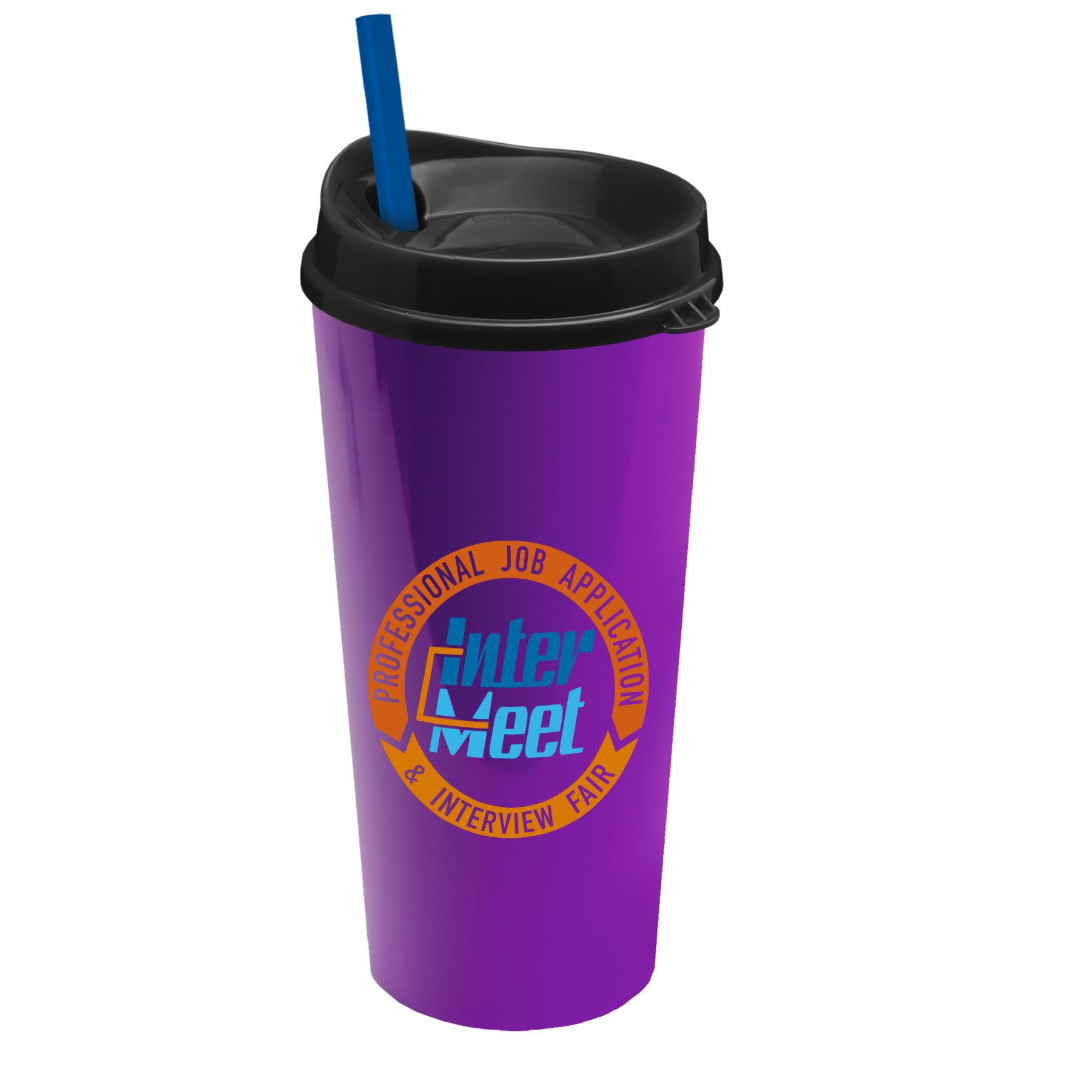 Picture of Garyline® Roadmaster Travel Tumbler with Sip Lid and Straw - 20 oz.