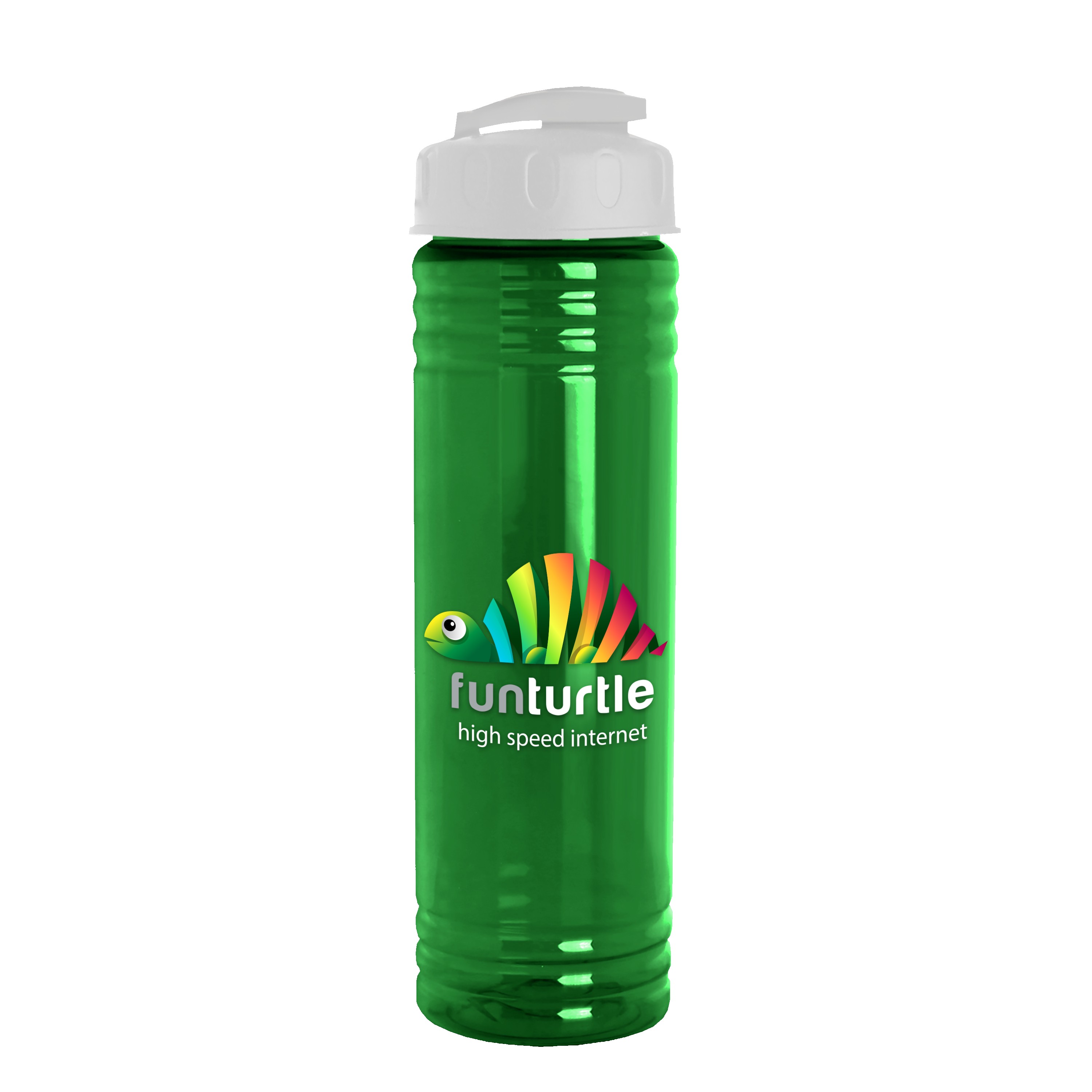 Picture of Garyline® Slim Fit RPET Bottle with Flip-Top Lid - 24 oz.
