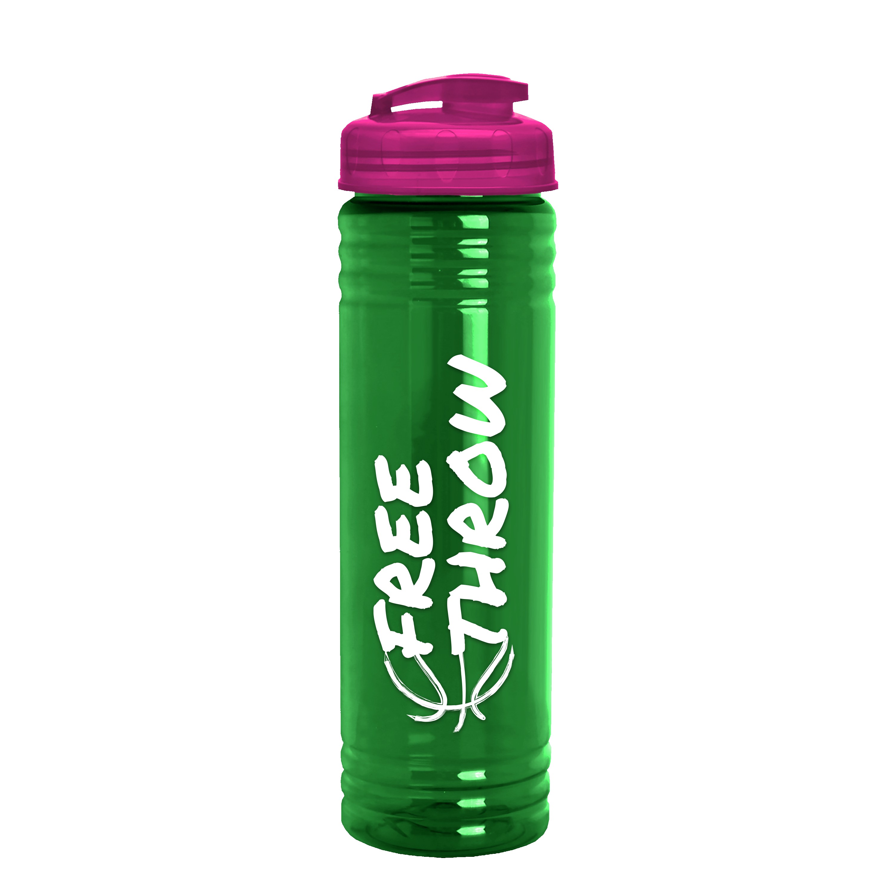 Picture of Garyline® Slim Fit RPET Bottle with Flip-Top Lid - 24 oz.