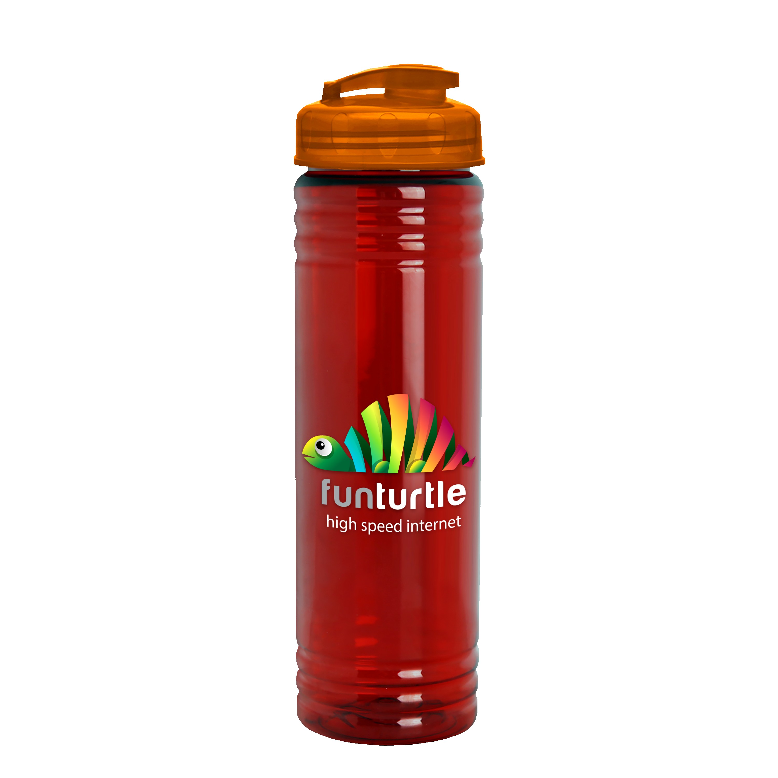 Picture of Garyline® Slim Fit RPET Bottle with Flip-Top Lid - 24 oz.