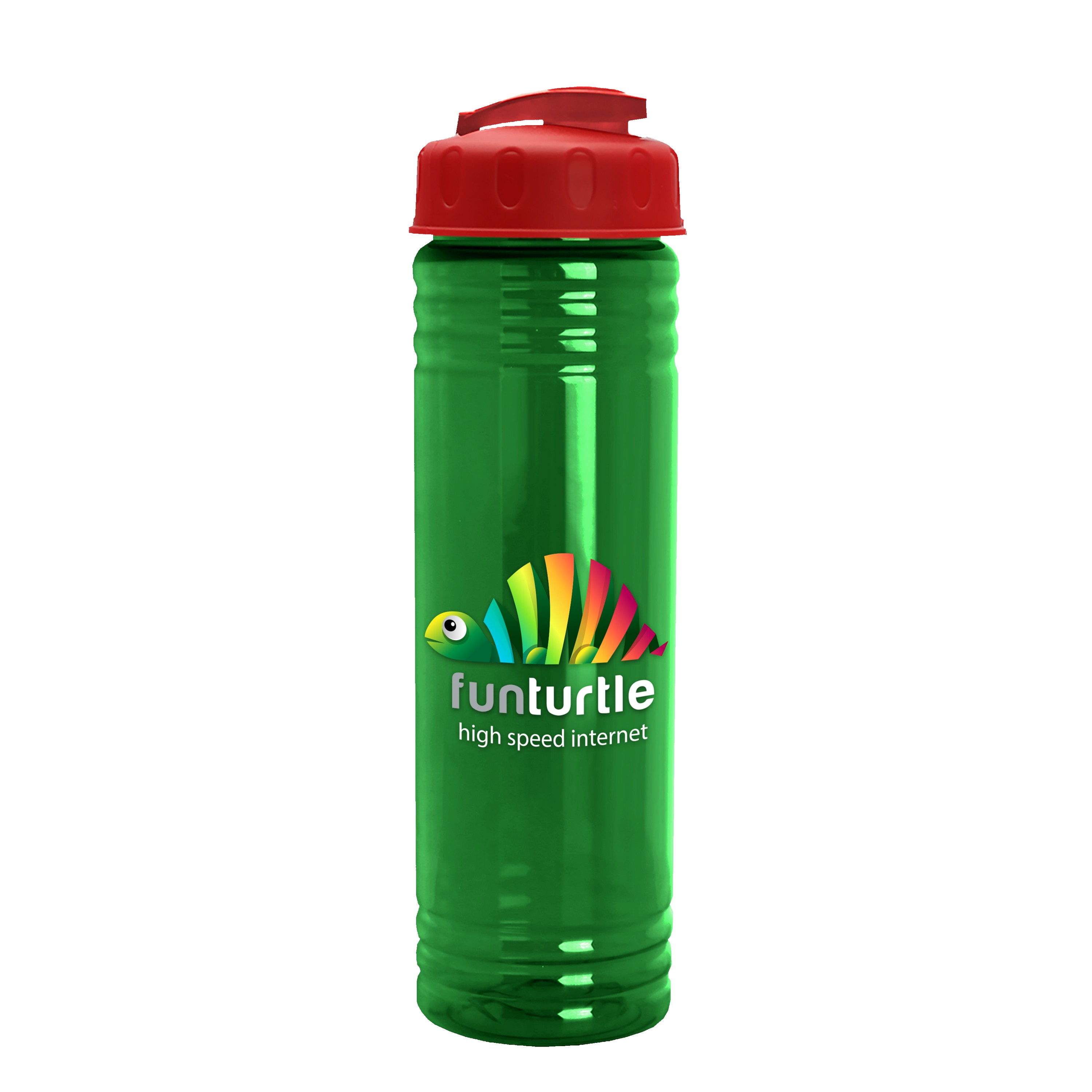 Picture of Garyline® Slim Fit RPET Bottle with Flip-Top Lid - 24 oz.