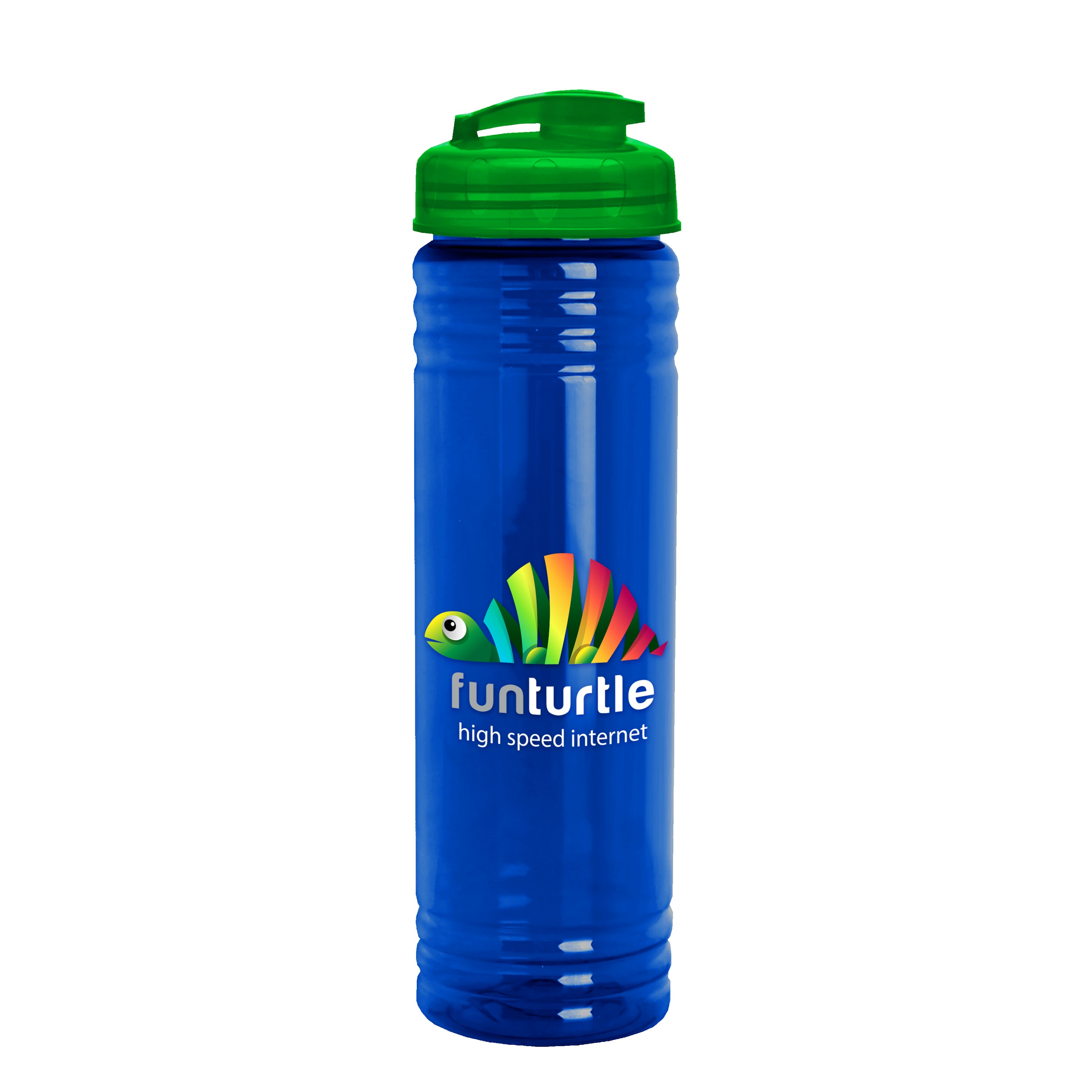 Picture of Garyline® Slim Fit RPET Bottle with Flip-Top Lid - 24 oz.