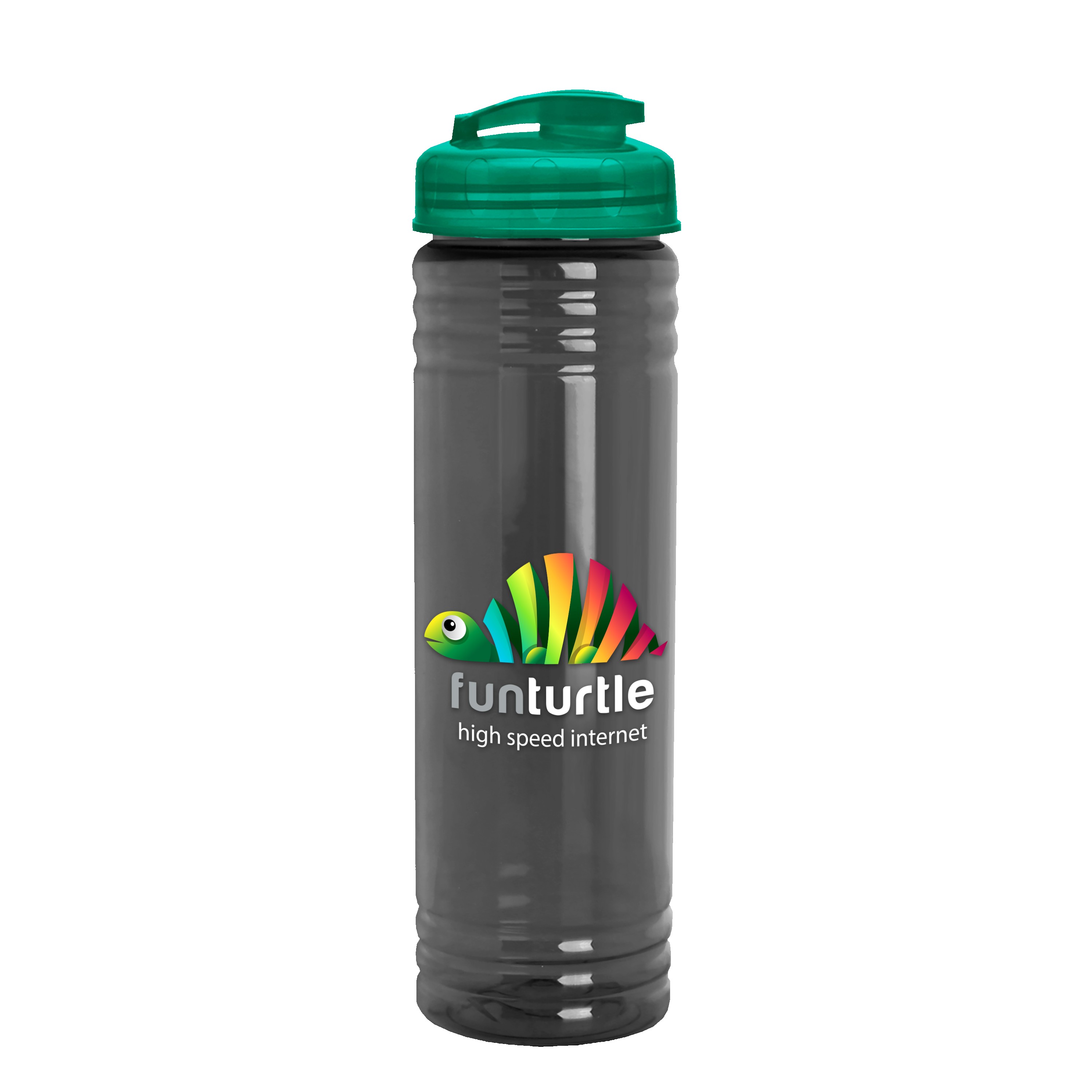 Picture of Garyline® Slim Fit RPET Bottle with Flip-Top Lid - 24 oz.
