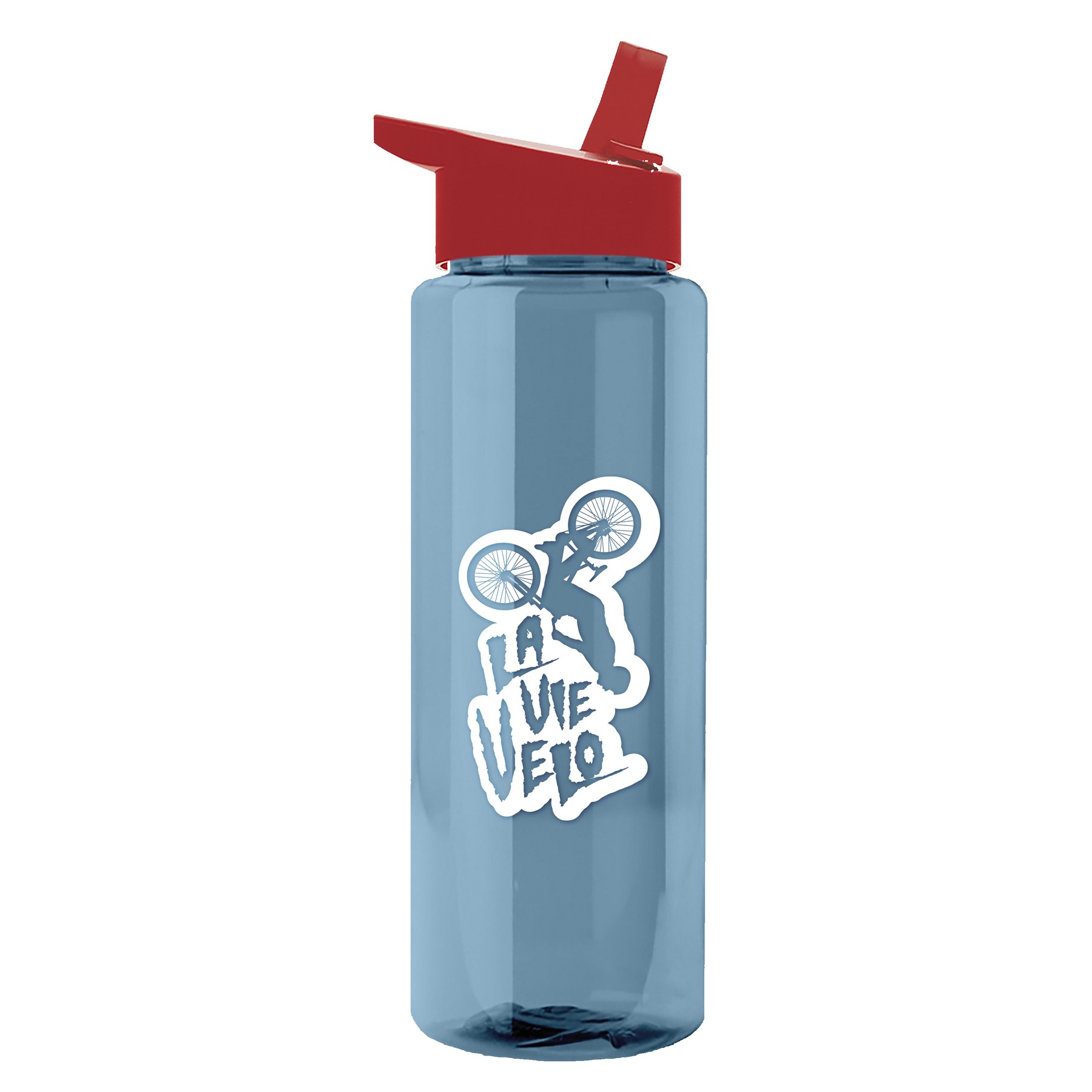 Picture of Garyline® Slim Fit RPET Bottle with Flip-Straw Lid - 32 oz.