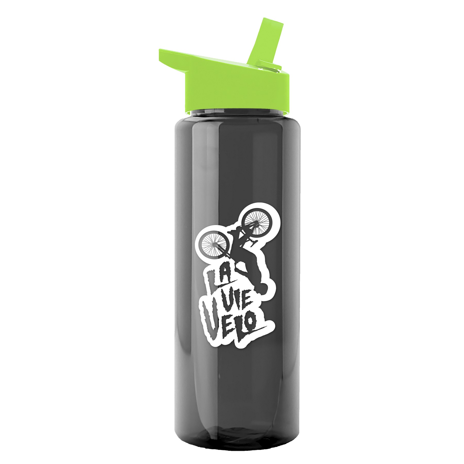Picture of Garyline® Slim Fit RPET Bottle with Flip-Straw Lid - 32 oz.