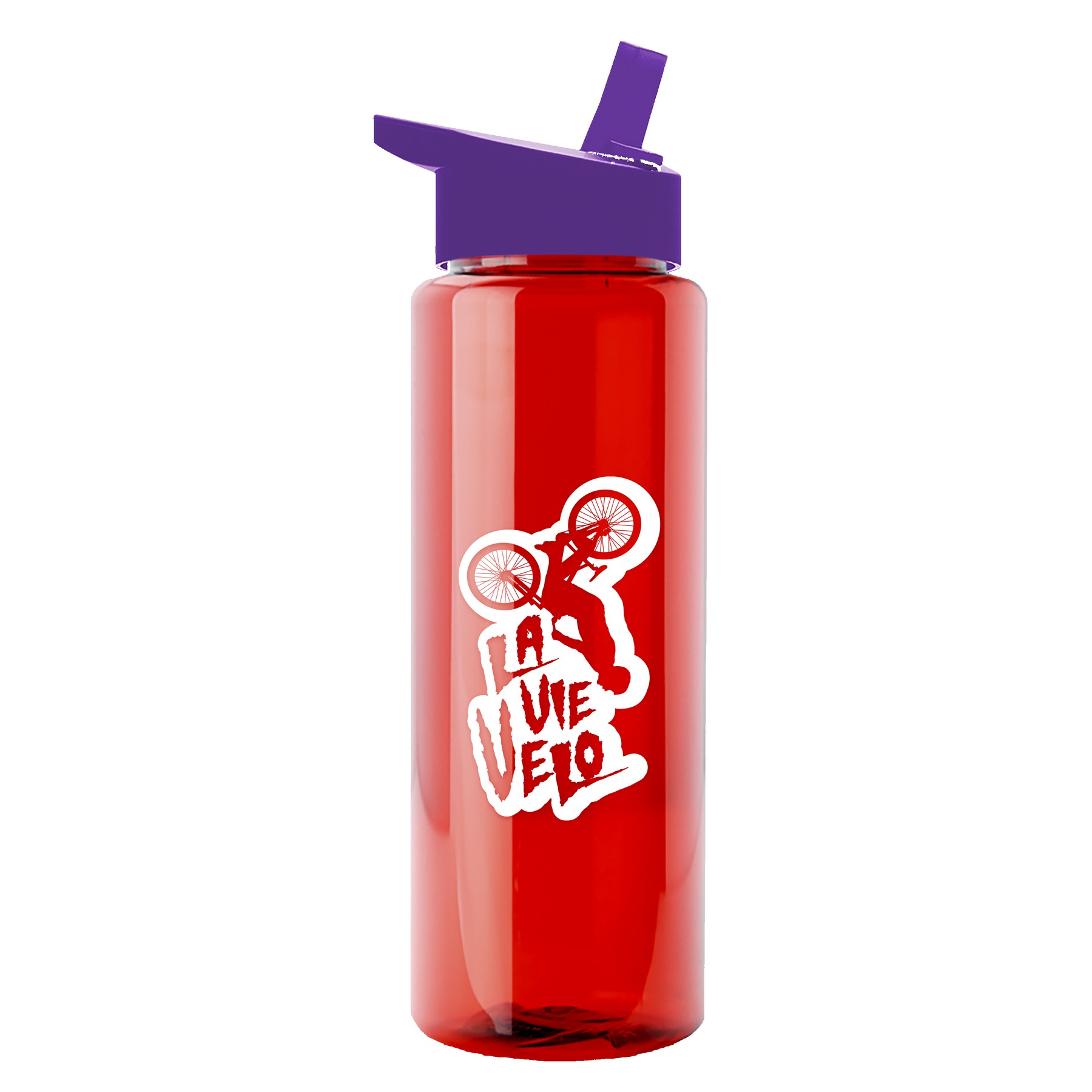 Picture of Garyline® Slim Fit RPET Bottle with Flip-Straw Lid - 32 oz.