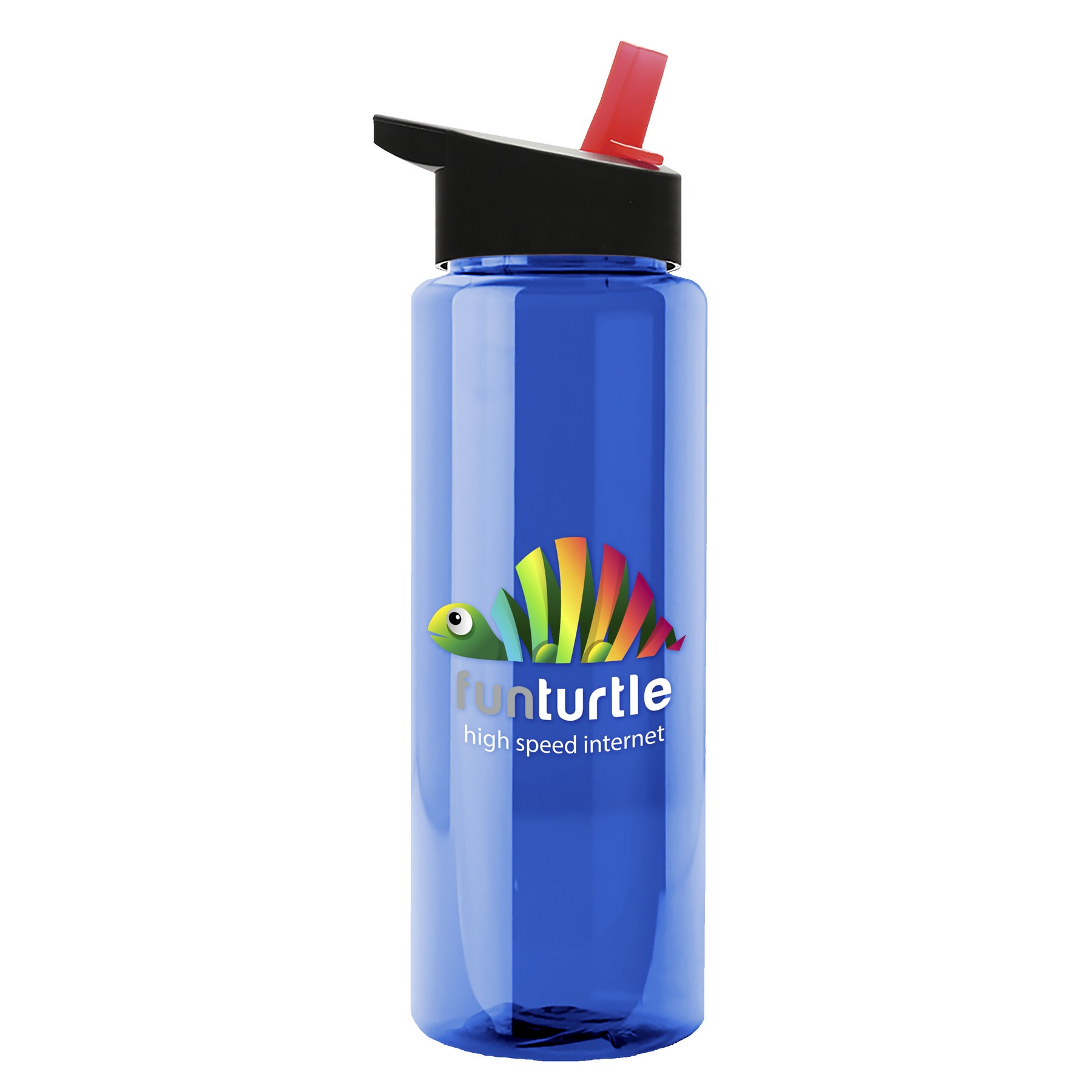 Picture of Garyline® Slim Fit RPET Bottle with Flip-Straw Lid - 32 oz.