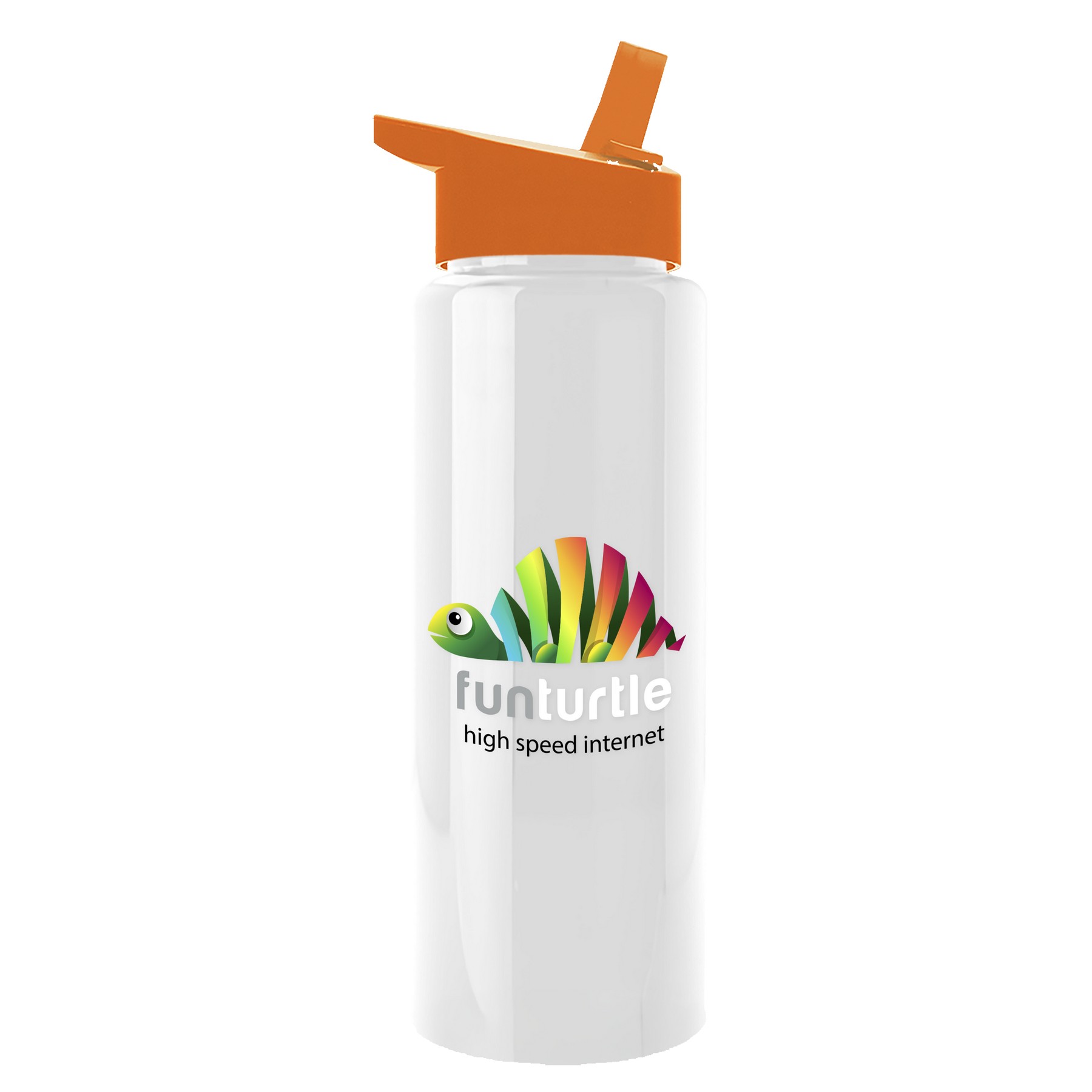 Picture of Garyline® Slim Fit RPET Bottle with Flip-Straw Lid - 32 oz.