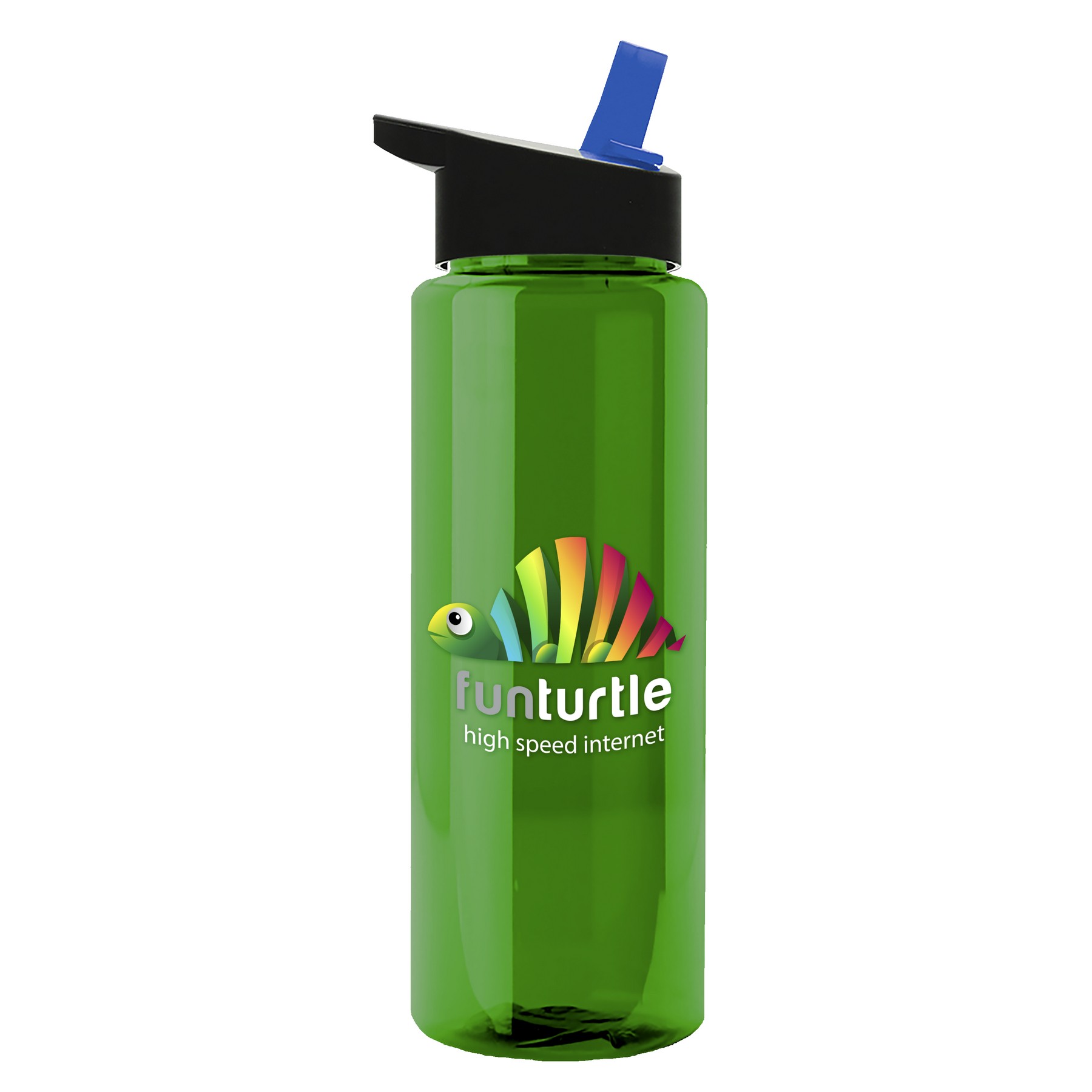 Picture of Garyline® Slim Fit RPET Bottle with Flip-Straw Lid - 32 oz.