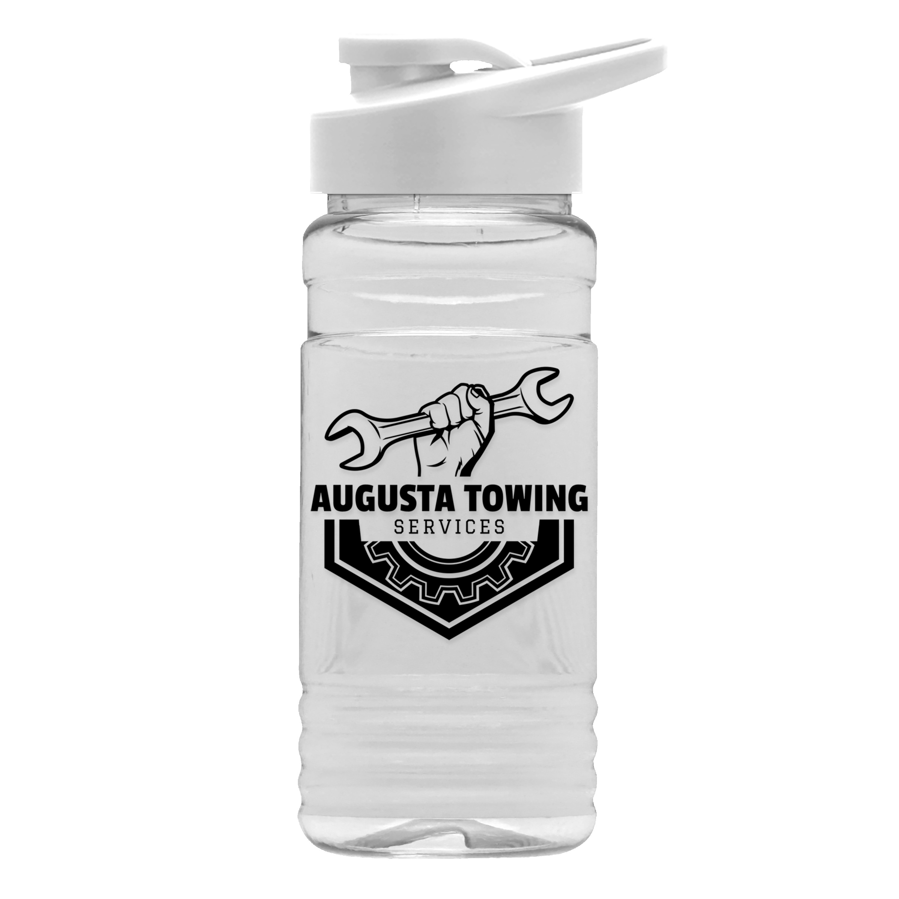 Picture of Garyline® Clear Bottle with Drink-Thru Lid - 20 oz.