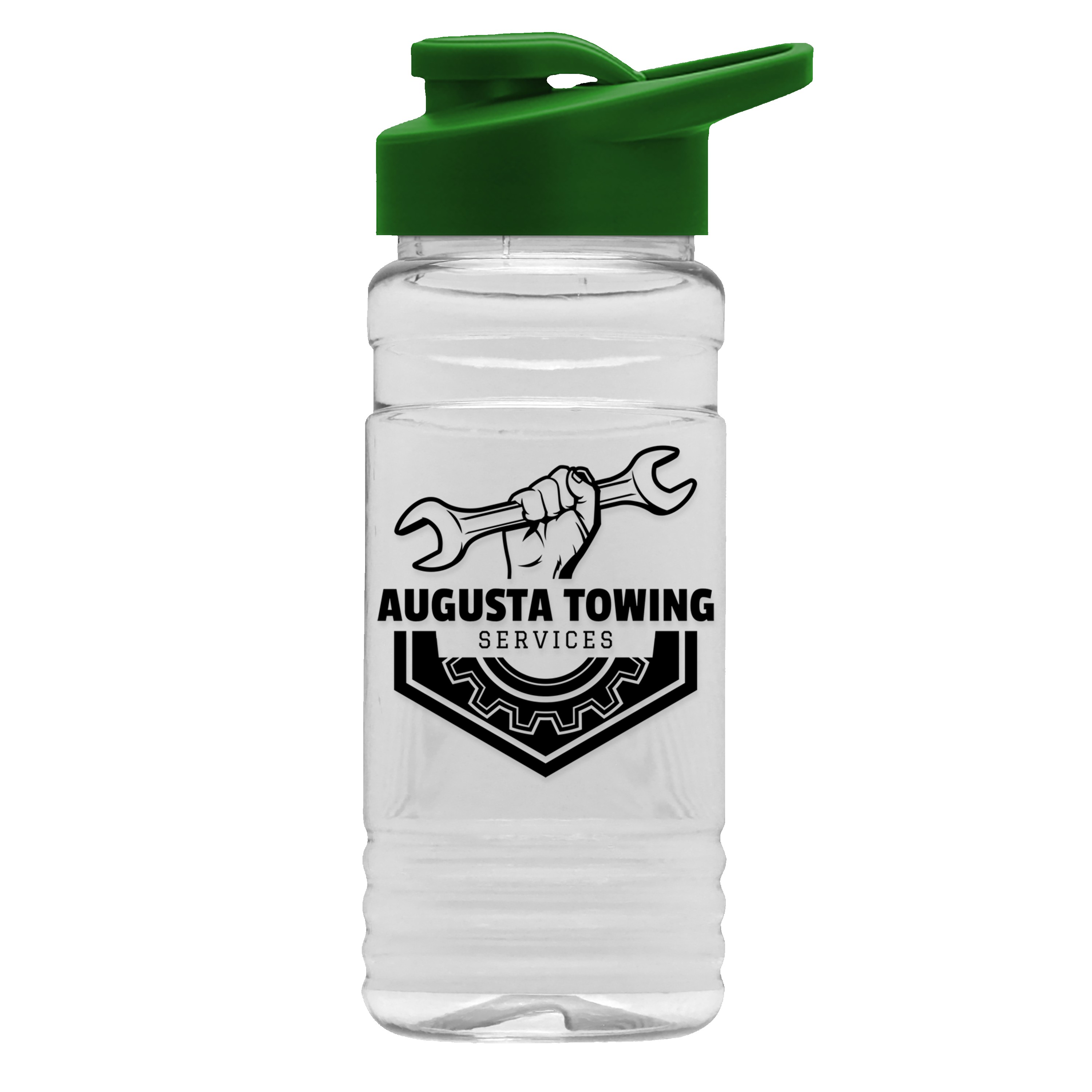 Picture of Garyline® Clear Bottle with Drink-Thru Lid - 20 oz.