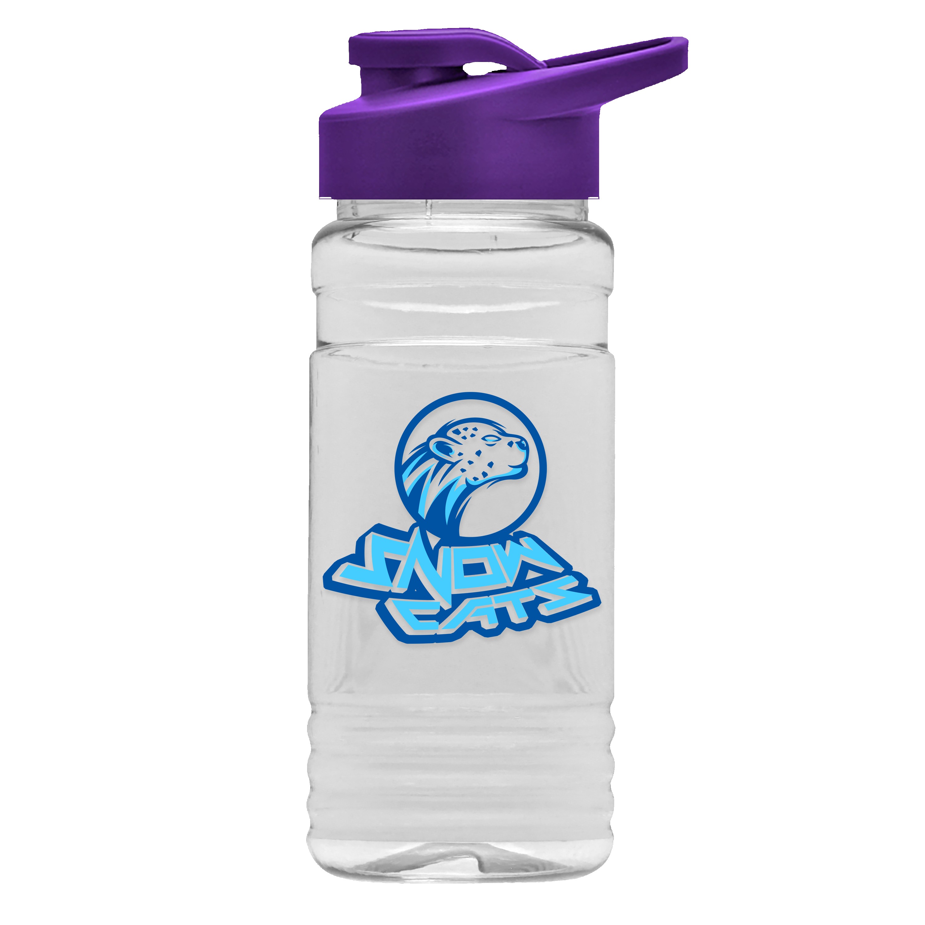 Picture of Garyline® Clear Bottle with Drink-Thru Lid - 20 oz.