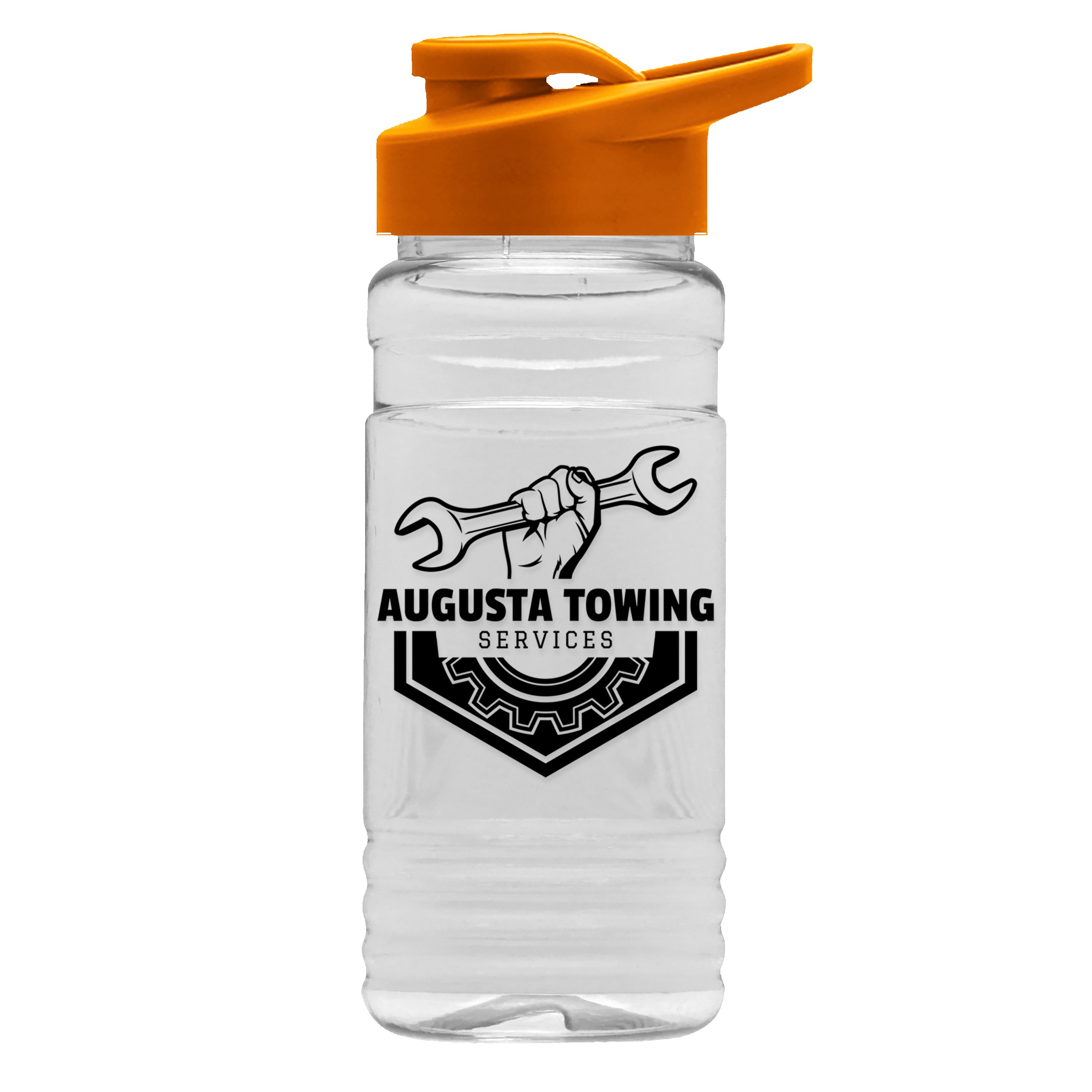 Picture of Garyline® Clear Bottle with Drink-Thru Lid - 20 oz.