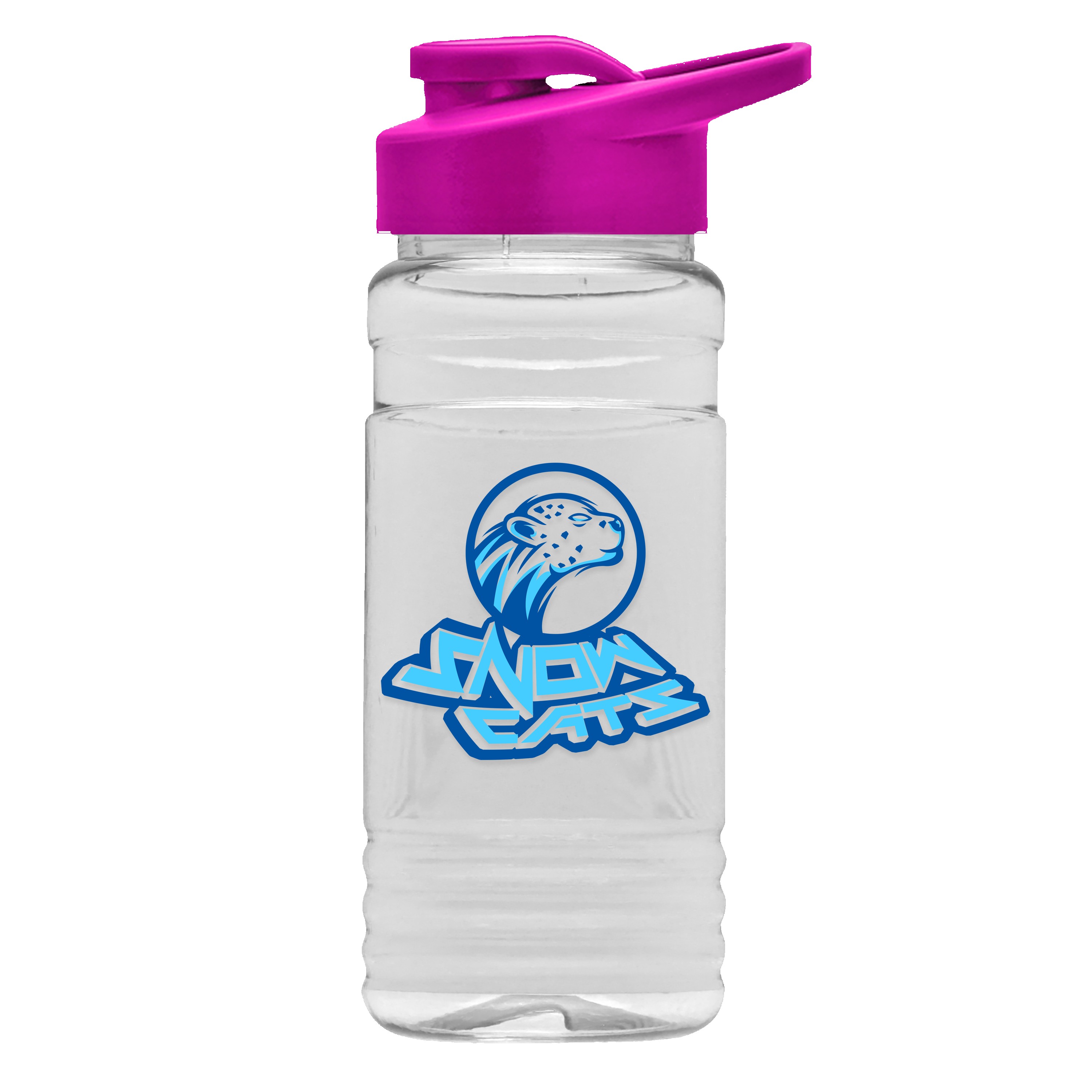 Picture of Garyline® Clear Bottle with Drink-Thru Lid - 20 oz.