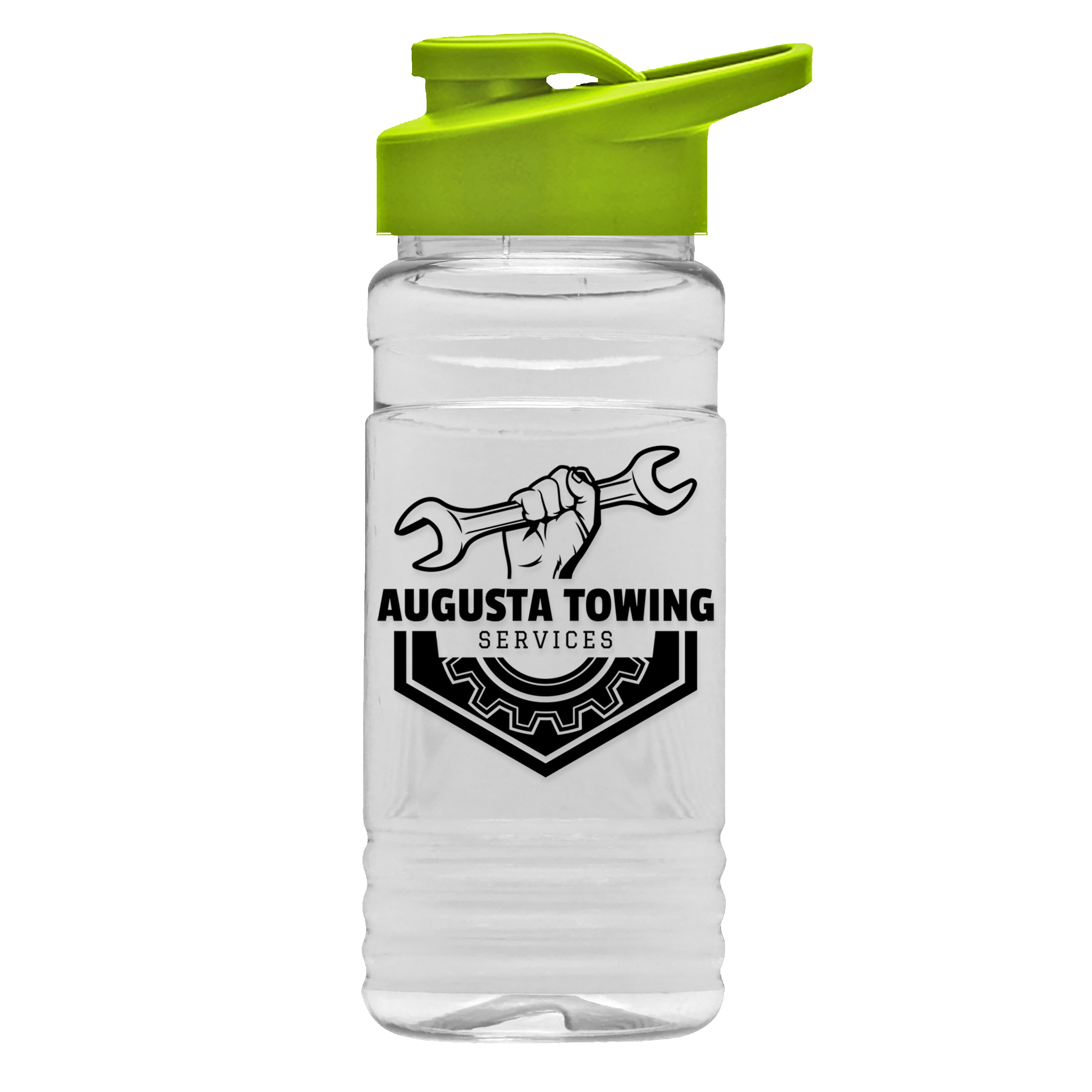 Picture of Garyline® Clear Bottle with Drink-Thru Lid - 20 oz.