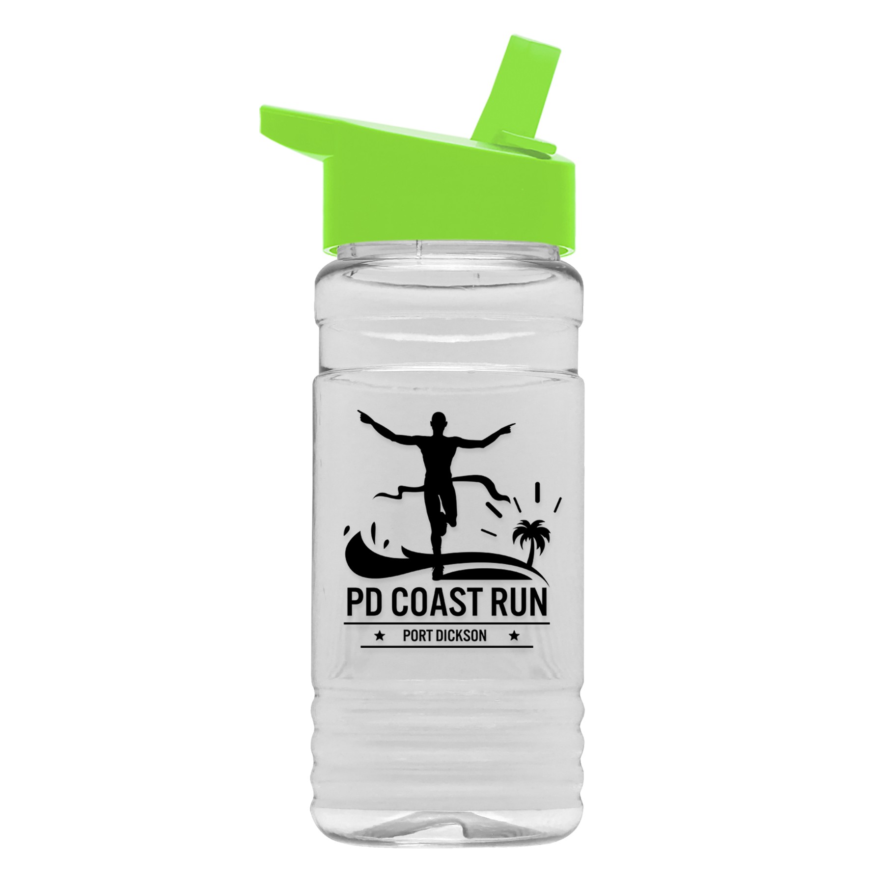 Picture of Garyline® Clear Bottle with Flip-Straw Lid - 20 oz.