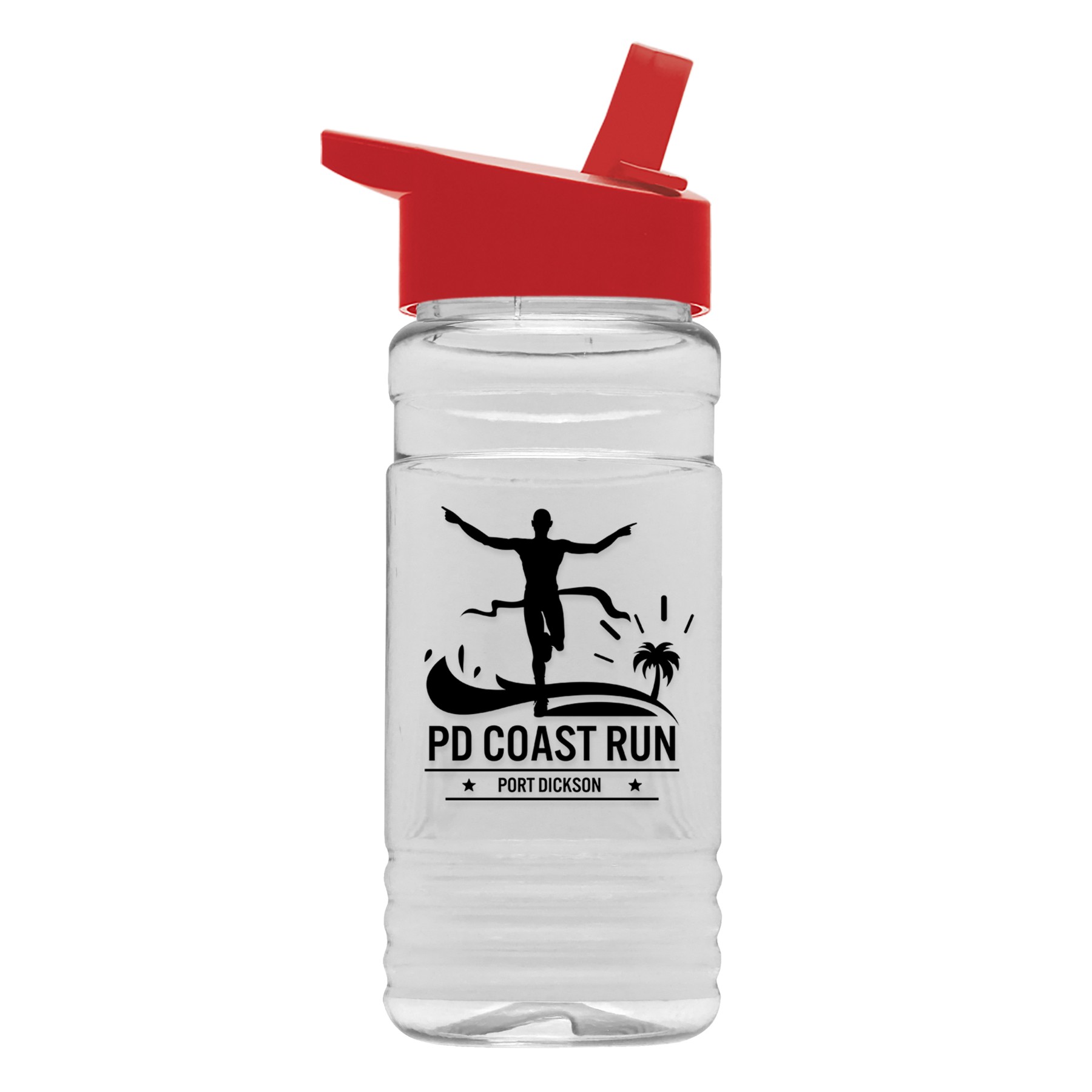 Picture of Garyline® Clear Bottle with Flip-Straw Lid - 20 oz.