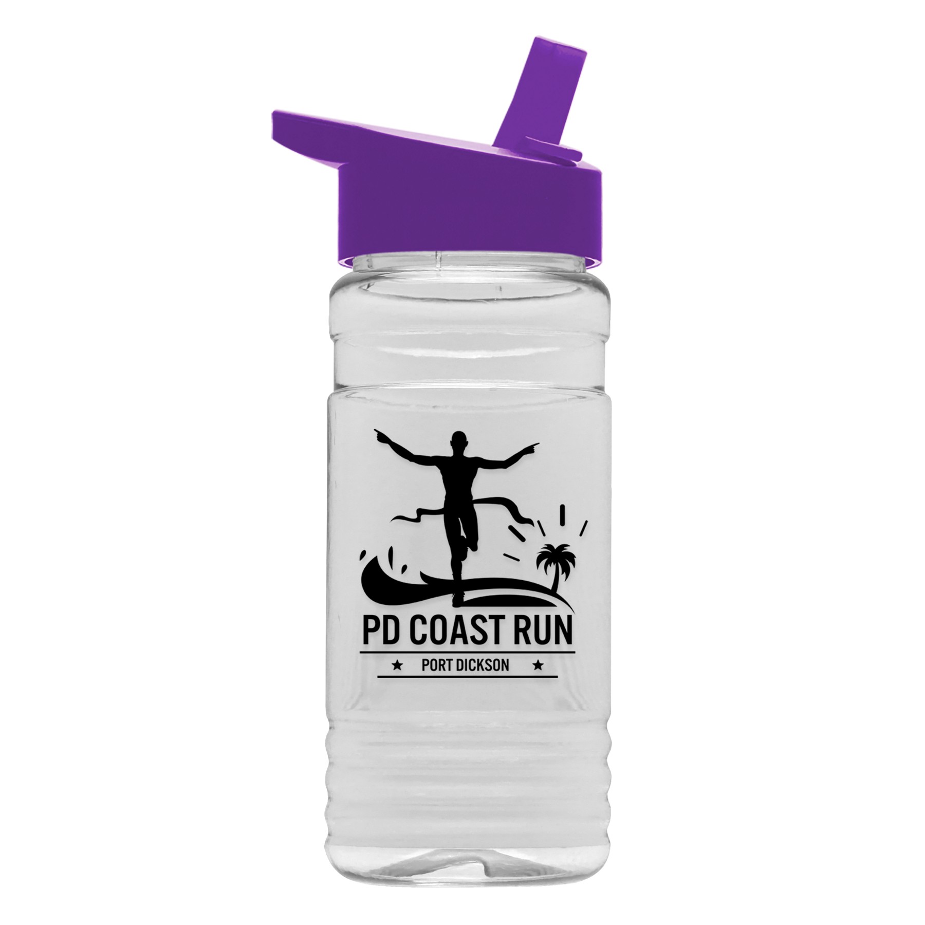 Picture of Garyline® Clear Bottle with Flip-Straw Lid - 20 oz.