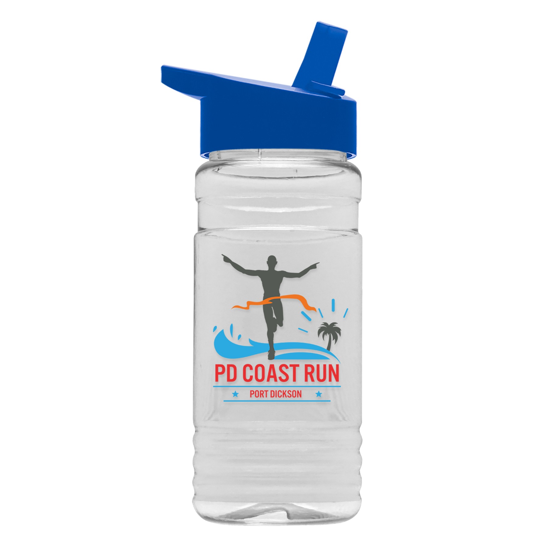 Picture of Garyline® Clear Bottle with Flip-Straw Lid - 20 oz.