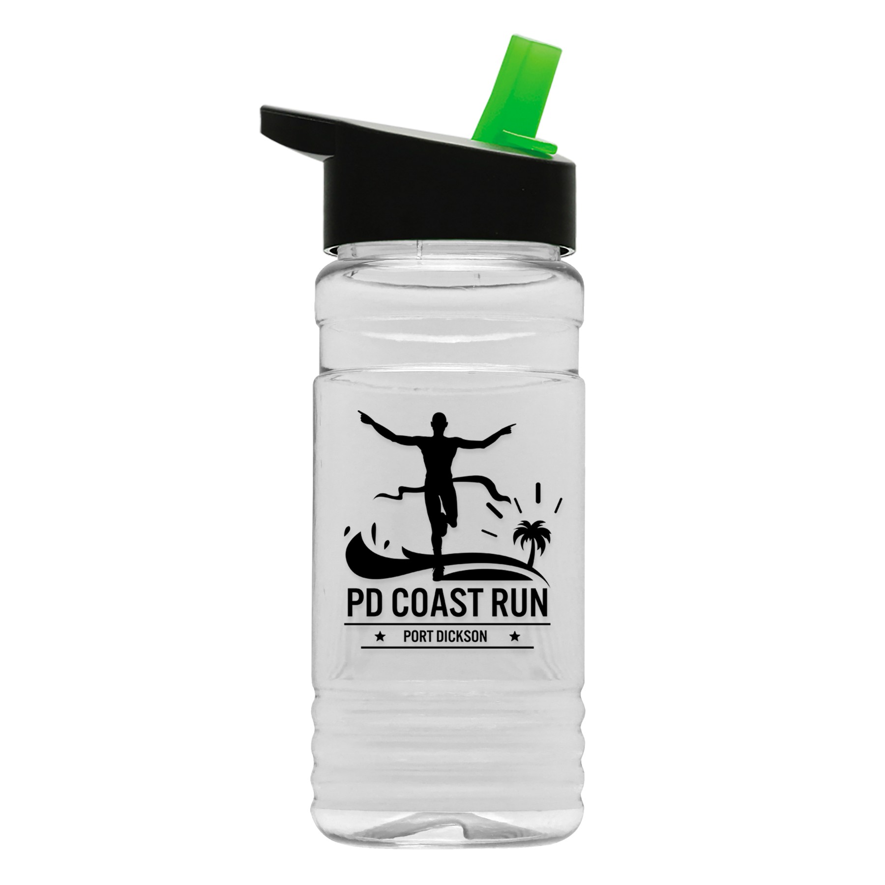 Picture of Garyline® Clear Bottle with Flip-Straw Lid - 20 oz.
