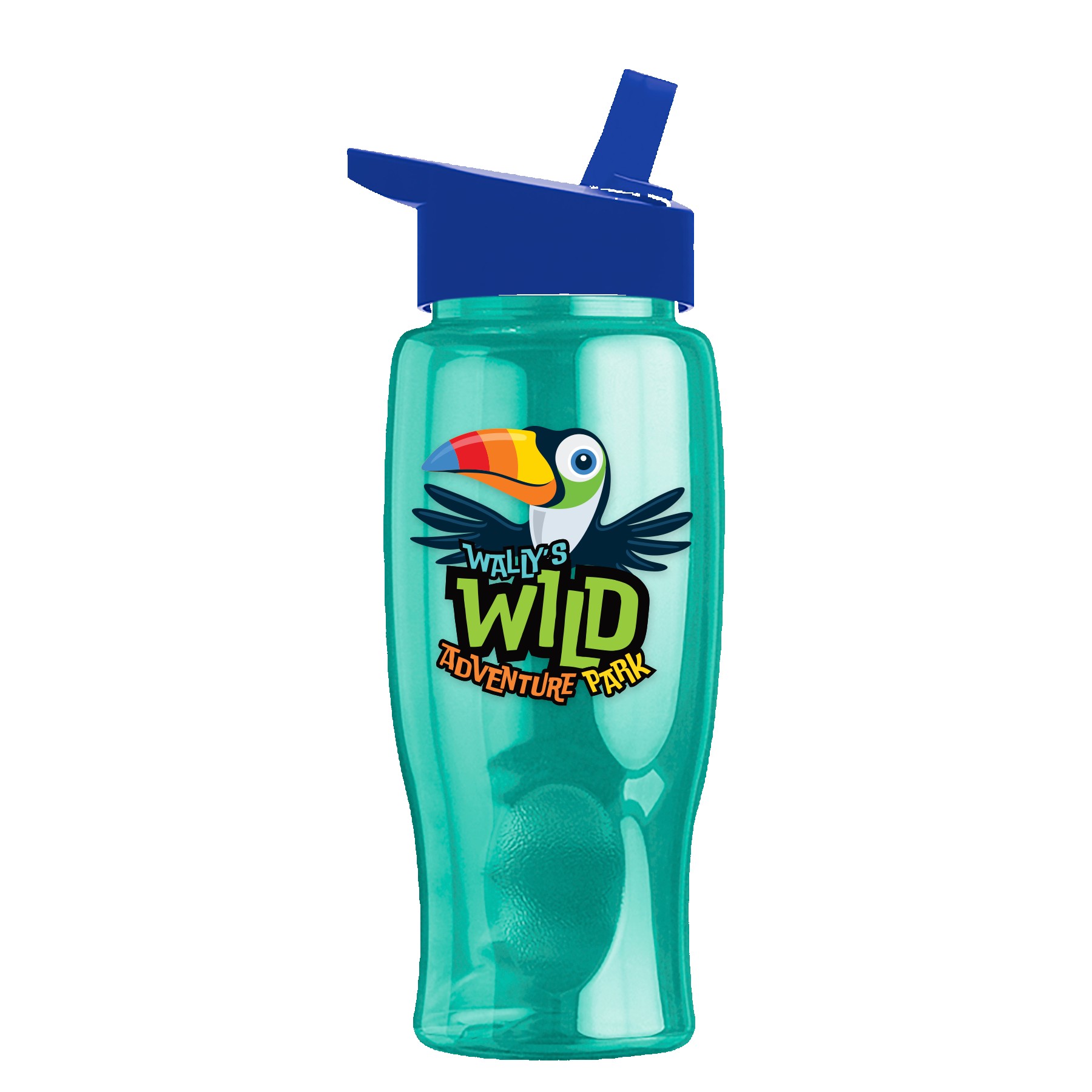 Picture of Garyline® Poly+ Bottle with Flip-Straw Lid - 27 oz.