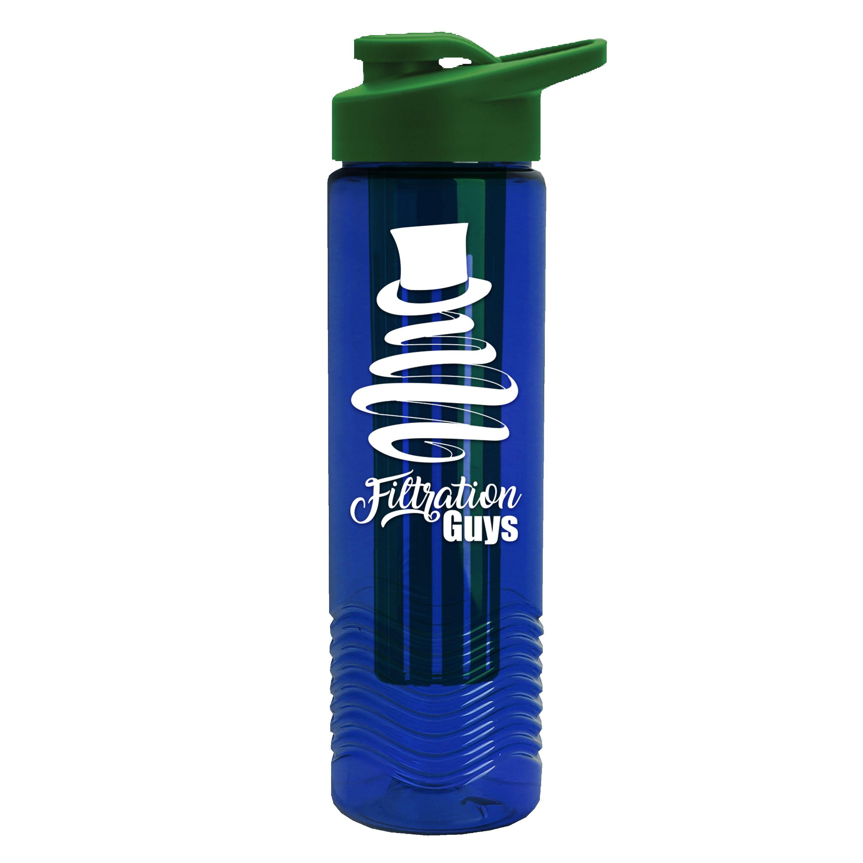 Picture of Garyline® Wave Tritan® Bottle with Drink-Thru Lid and Infuser - 24 oz.