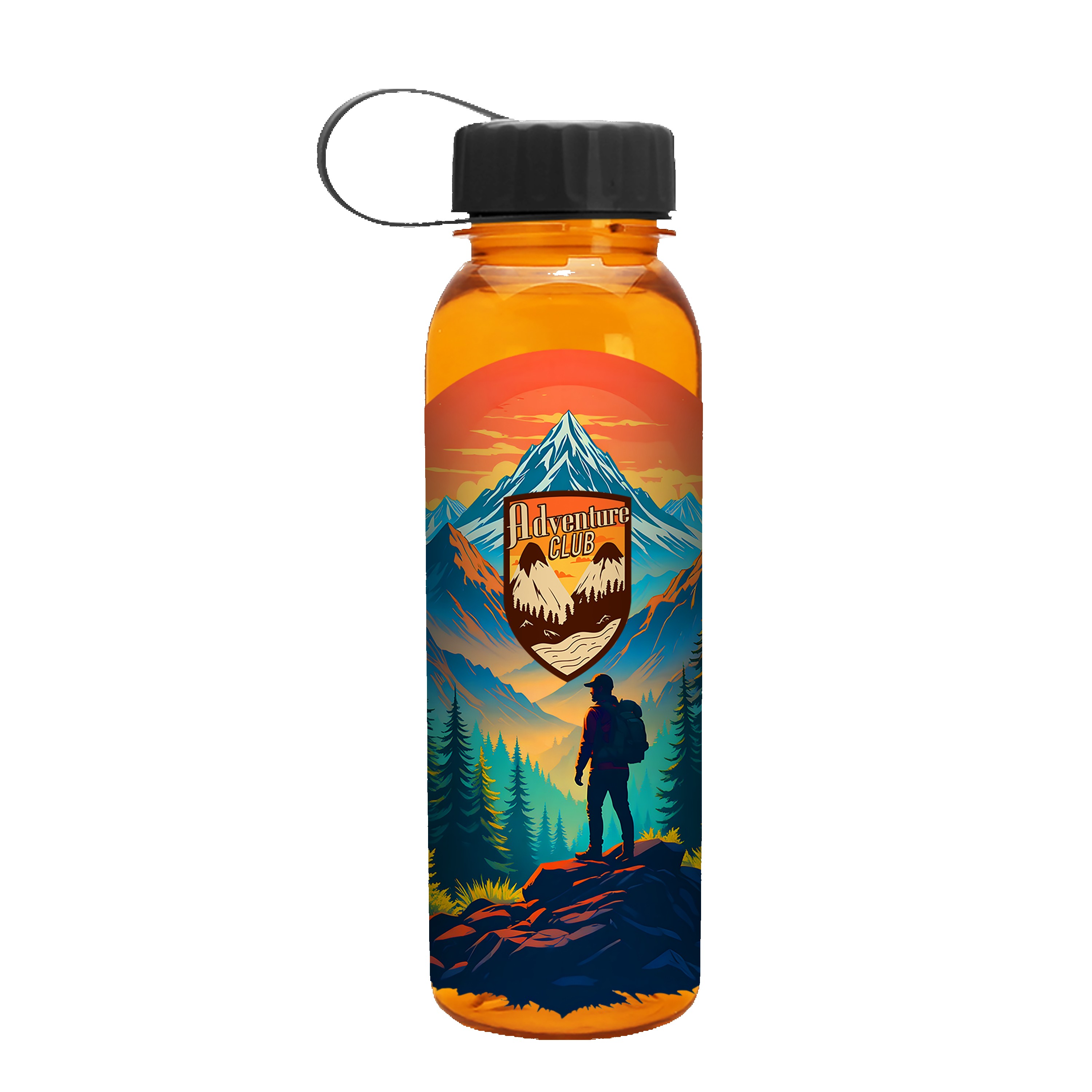 Picture of Garyline® Outdoorsman Tritan® Bottle with Tethered Lid - 24 oz.