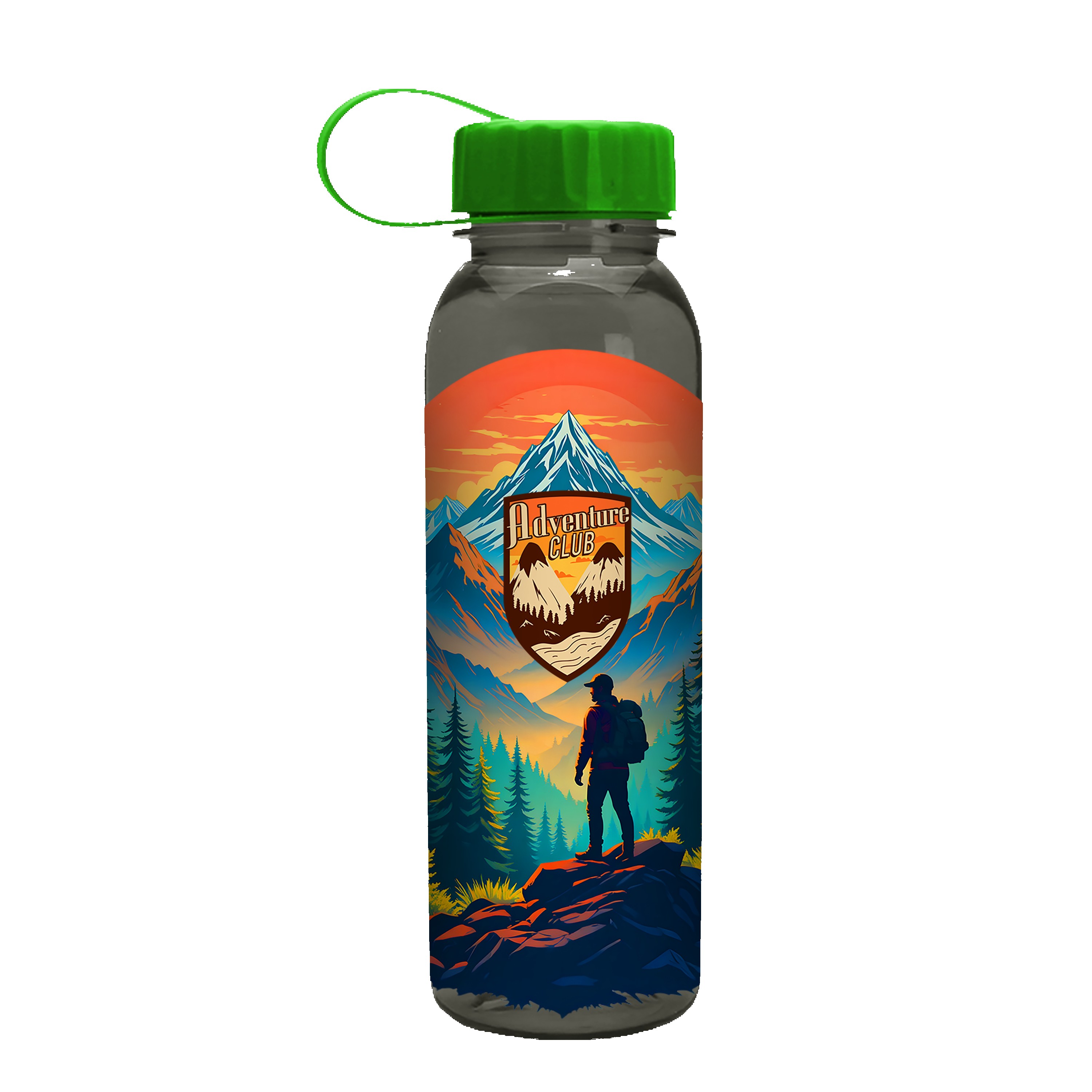 Picture of Garyline® Outdoorsman Tritan® Bottle with Tethered Lid - 24 oz.