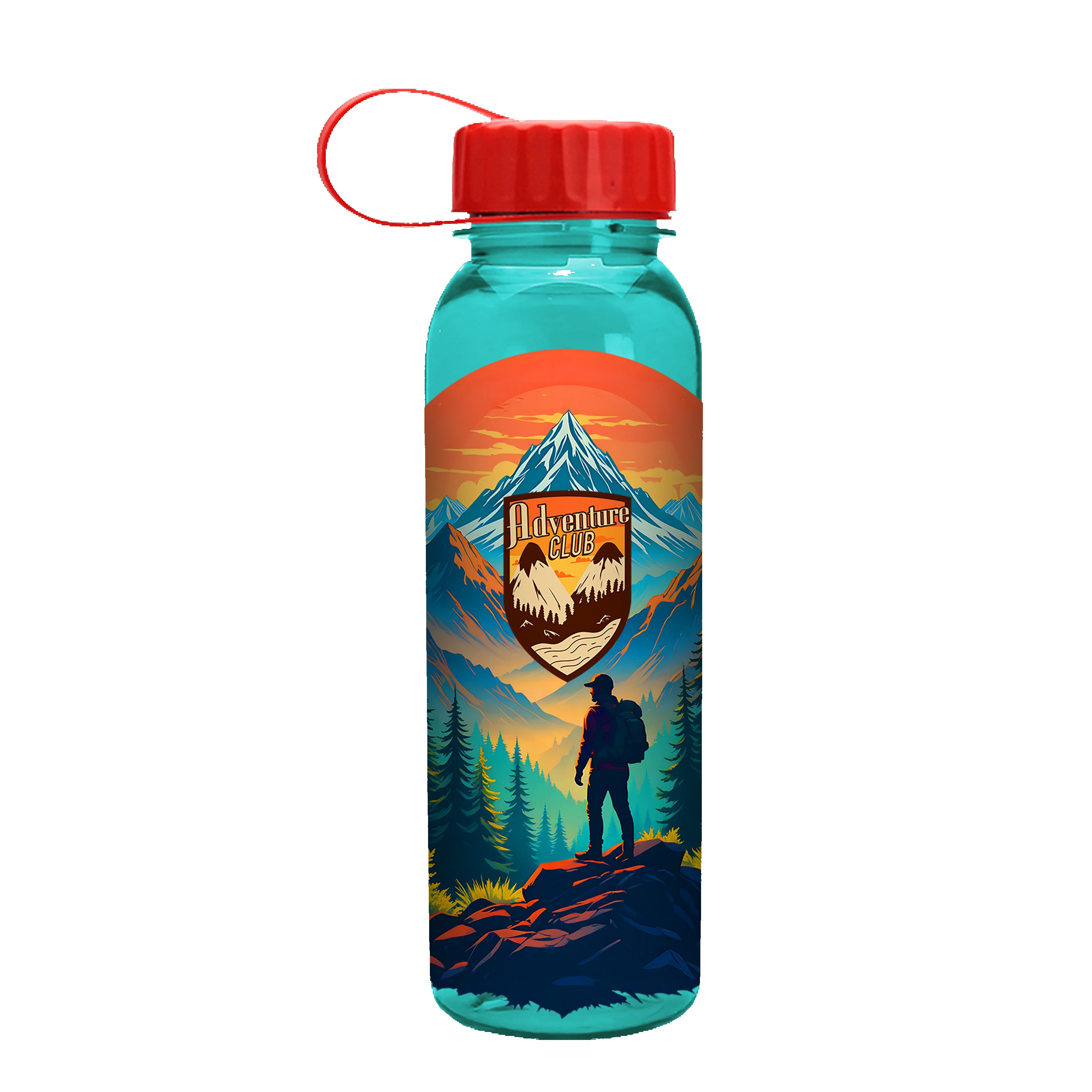 Picture of Garyline® Outdoorsman Tritan® Bottle with Tethered Lid - 24 oz.