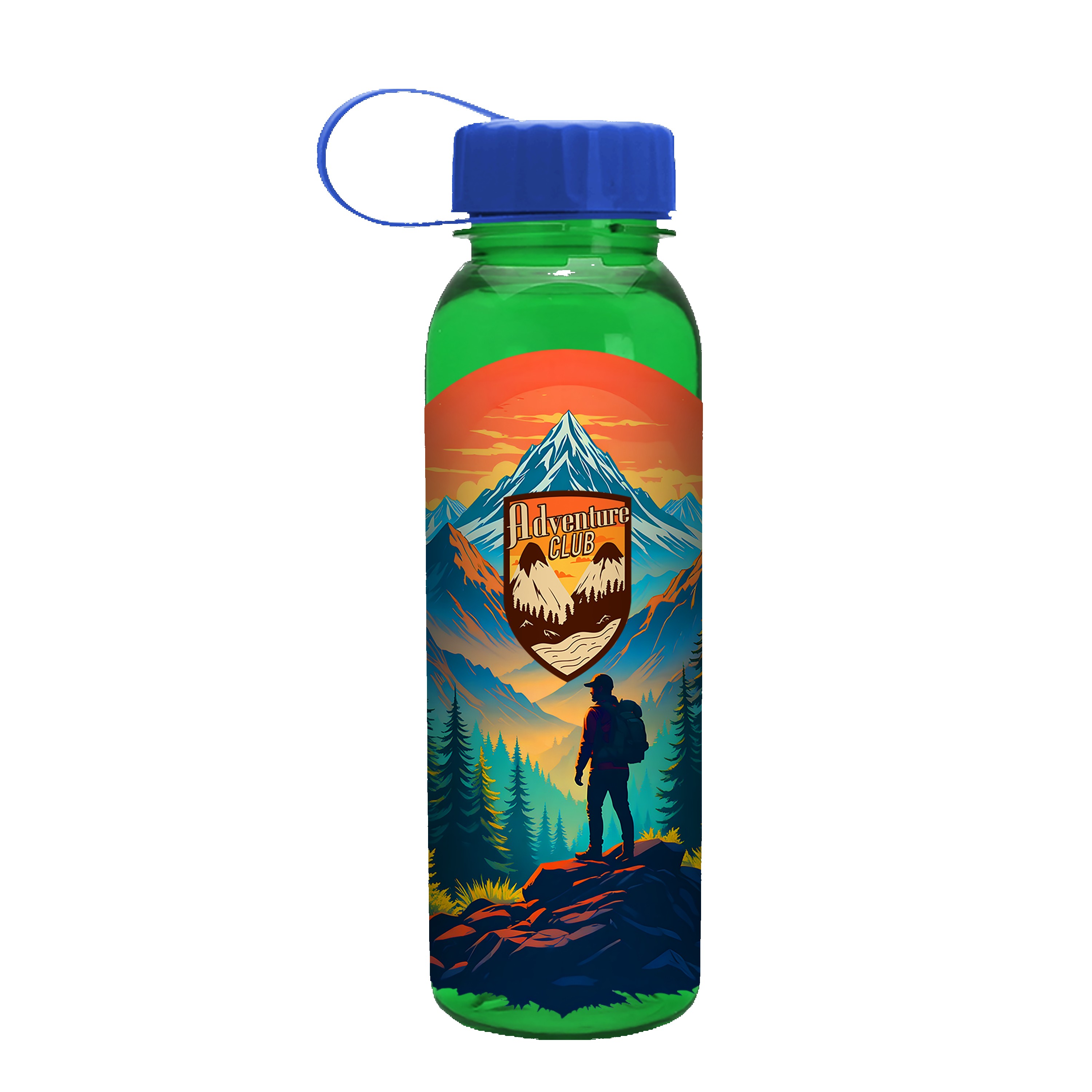 Picture of Garyline® Outdoorsman Tritan® Bottle with Tethered Lid - 24 oz.