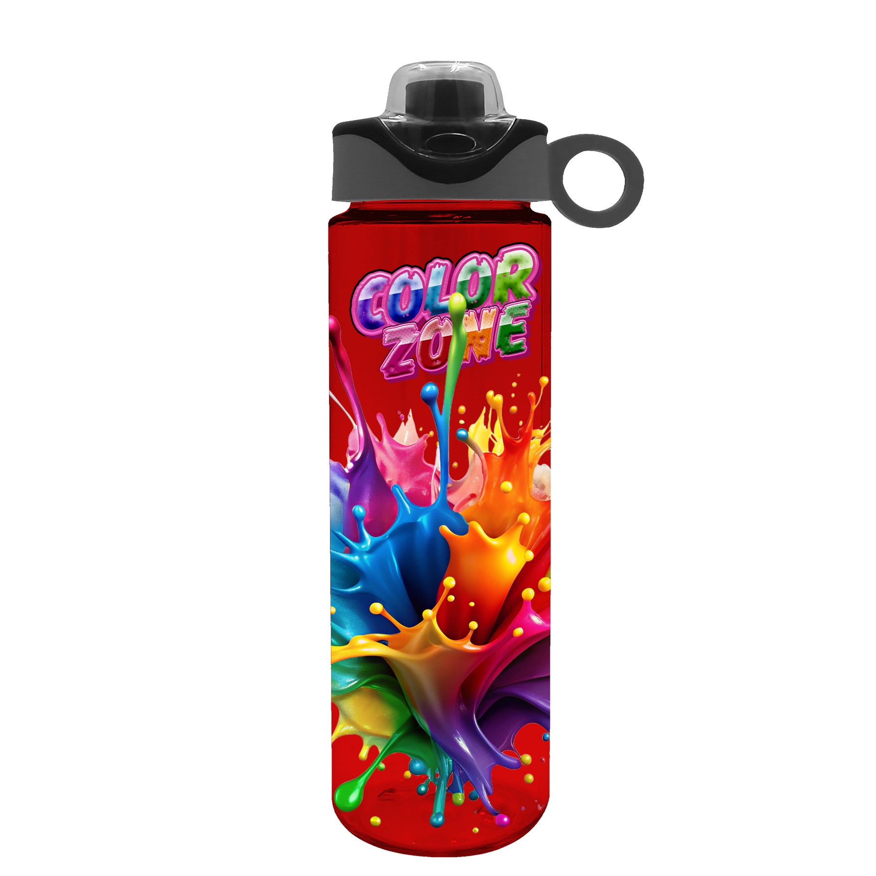 Picture of Garyline® Freedom Tritan® Bottle with Two-Tone Drink-Thru Lid with Silicone Loop - 28 oz.
