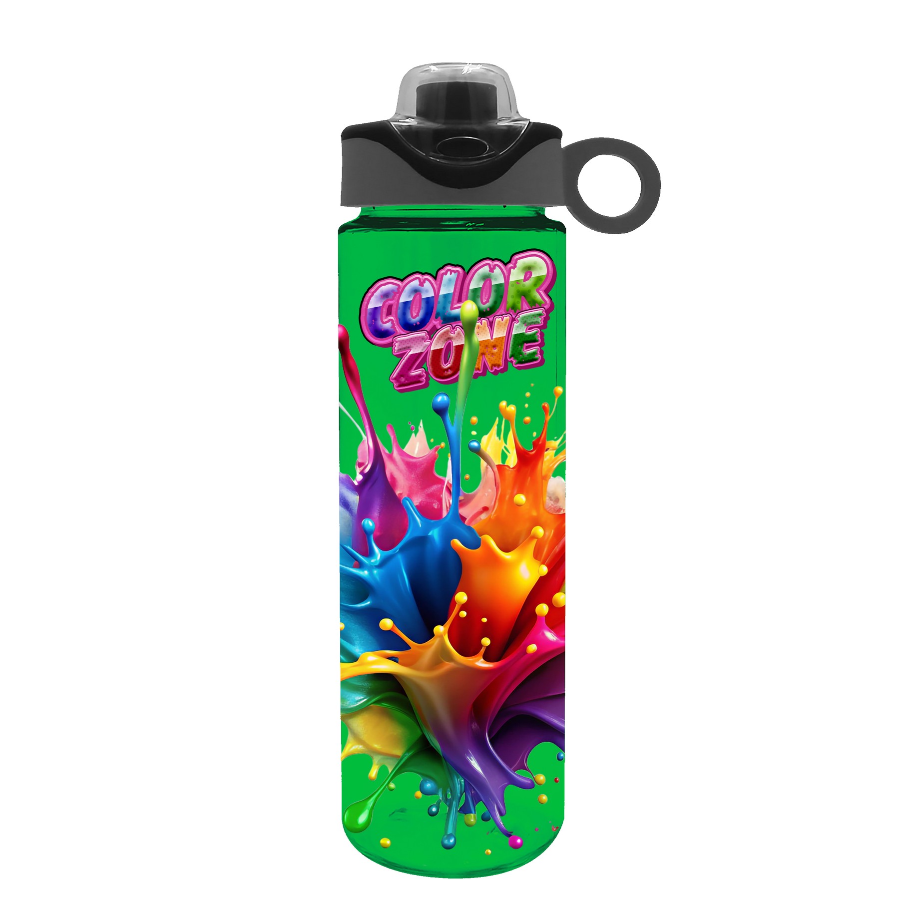 Picture of Garyline® Freedom Tritan® Bottle with Two-Tone Drink-Thru Lid with Silicone Loop - 28 oz.