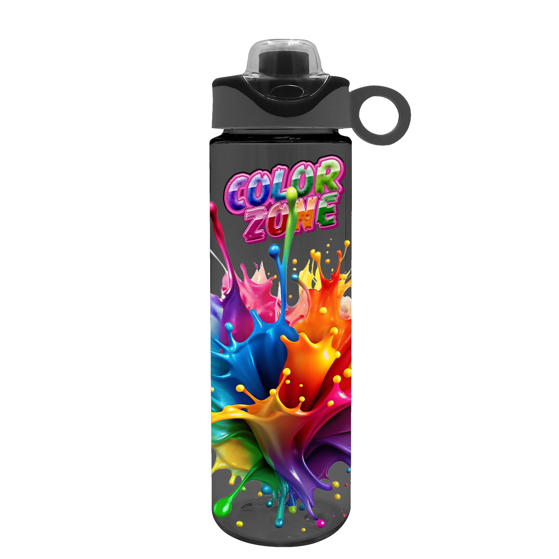 Picture of Garyline® Freedom Tritan® Bottle with Two-Tone Drink-Thru Lid with Silicone Loop - 28 oz.