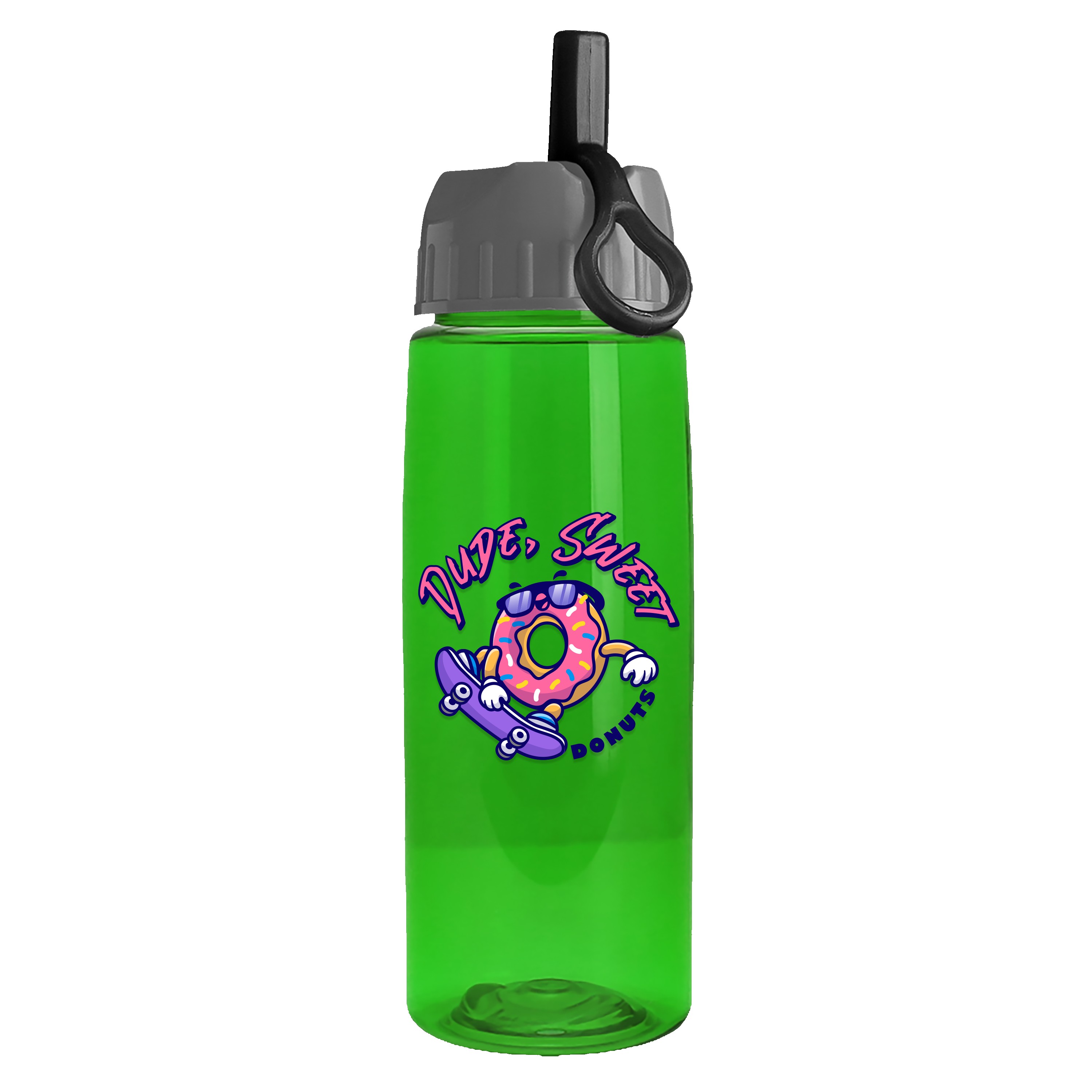 Picture of Garyline® Flair Tritan® Bottle with Ring-Straw Lid - 26 oz.