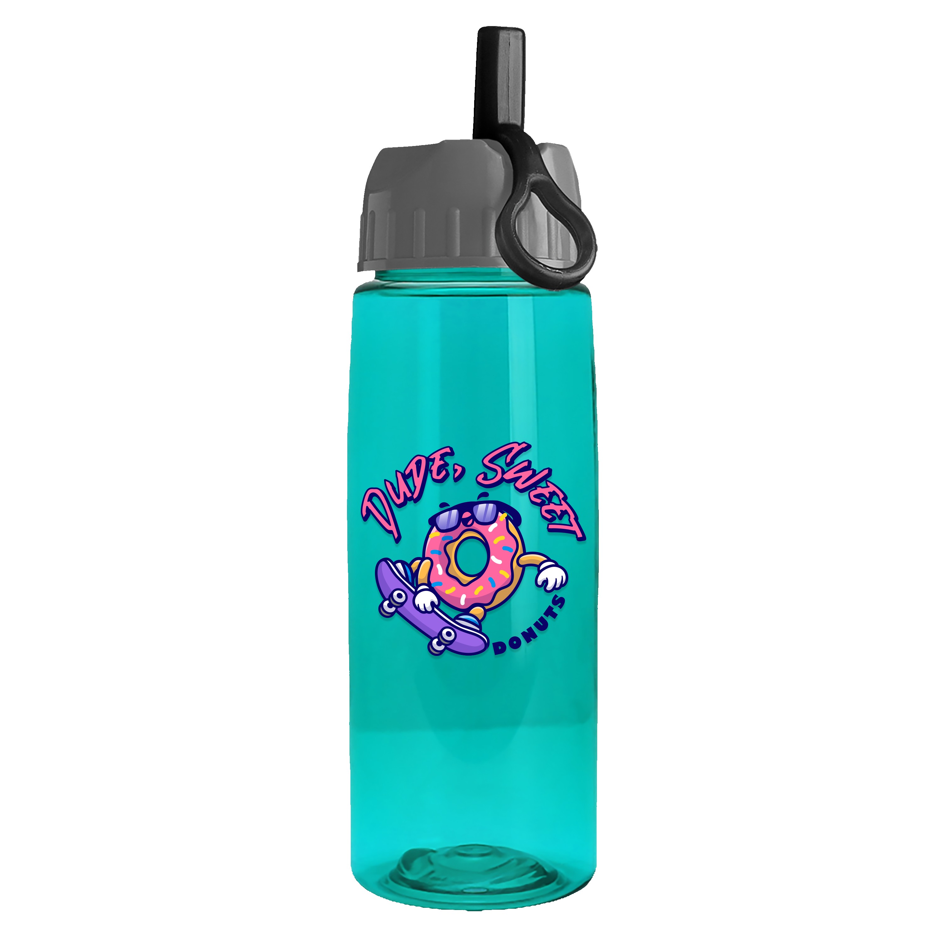 Picture of Garyline® Flair Tritan® Bottle with Ring-Straw Lid - 26 oz.