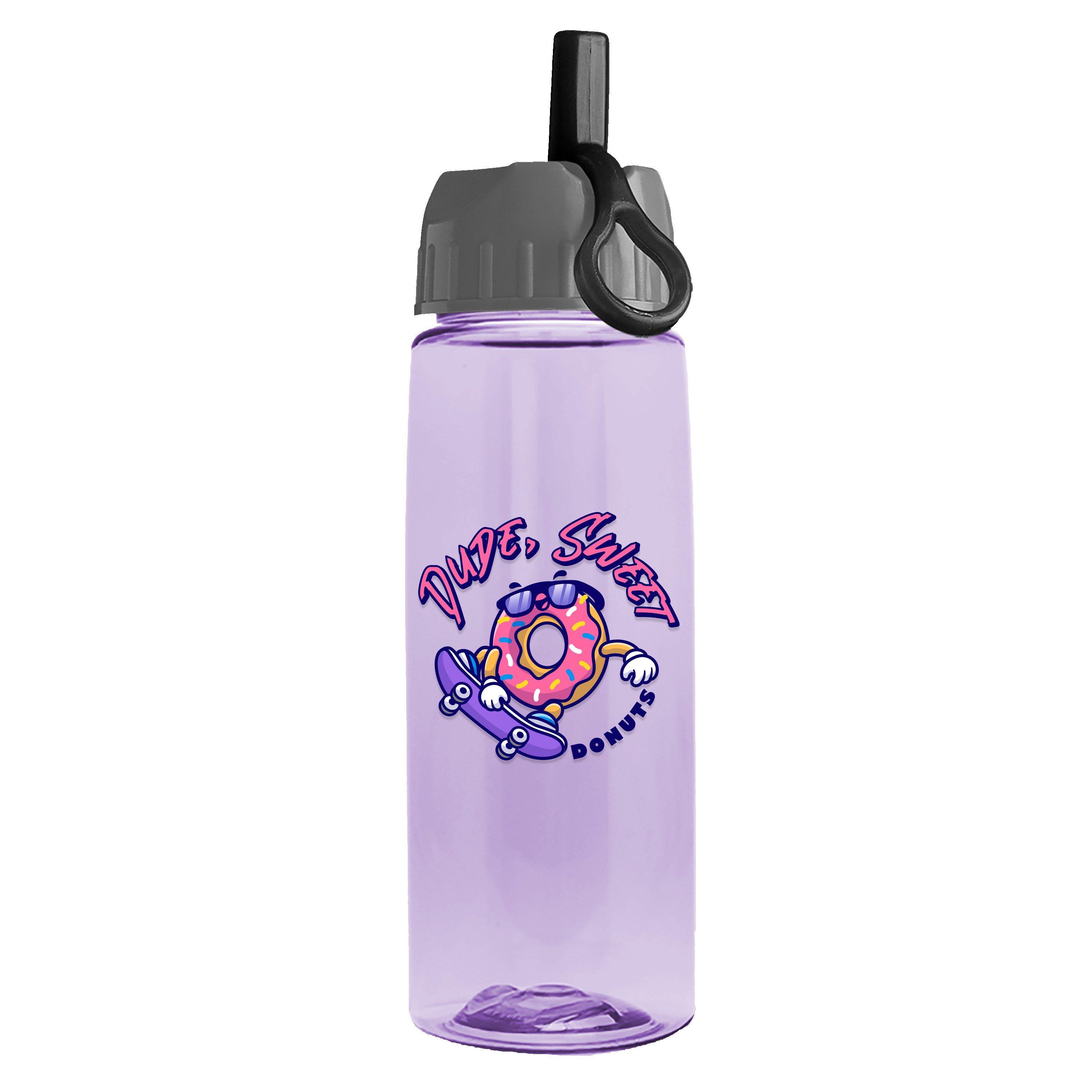 Picture of Garyline® Flair Tritan® Bottle with Ring-Straw Lid - 26 oz.