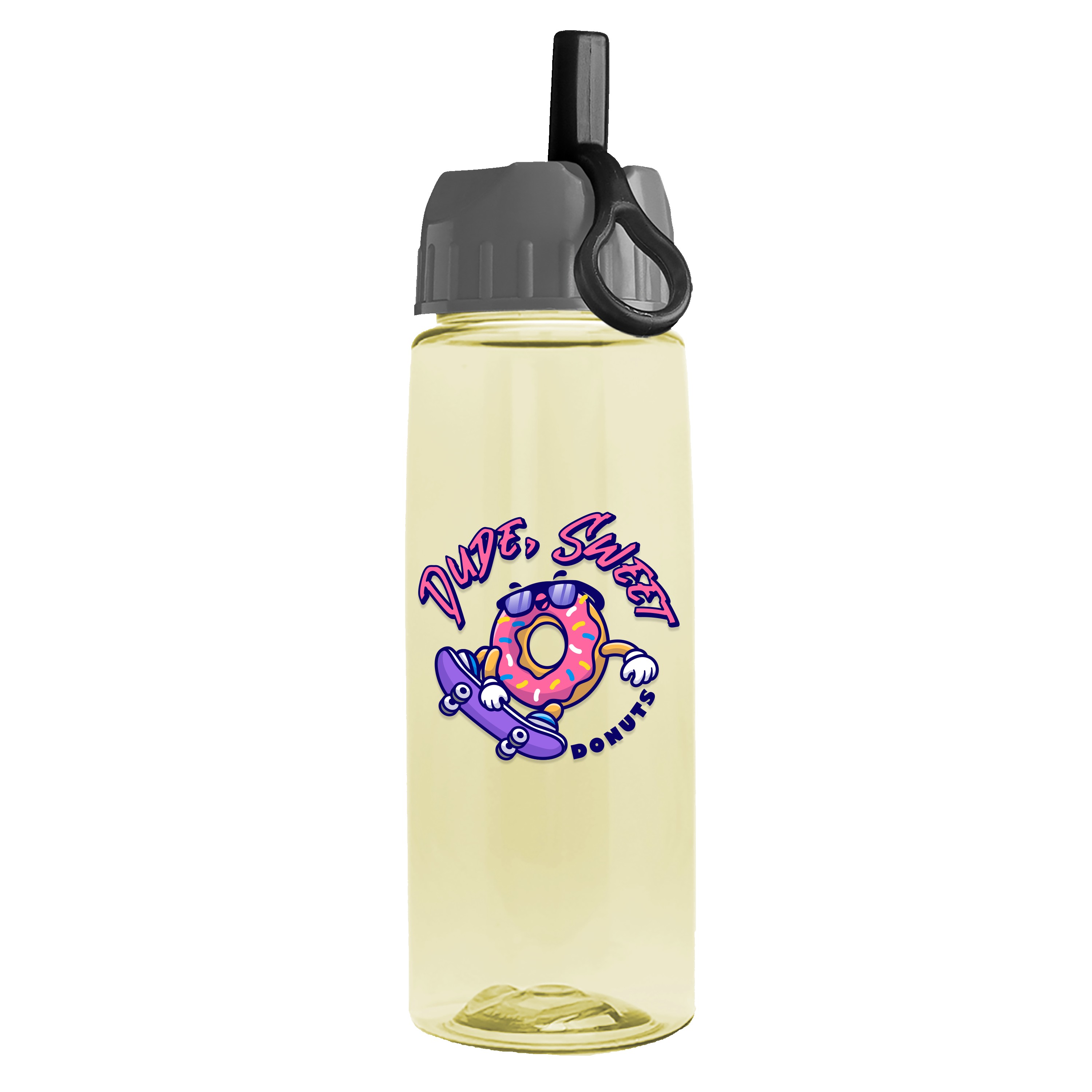 Picture of Garyline® Flair Tritan® Bottle with Ring-Straw Lid - 26 oz.